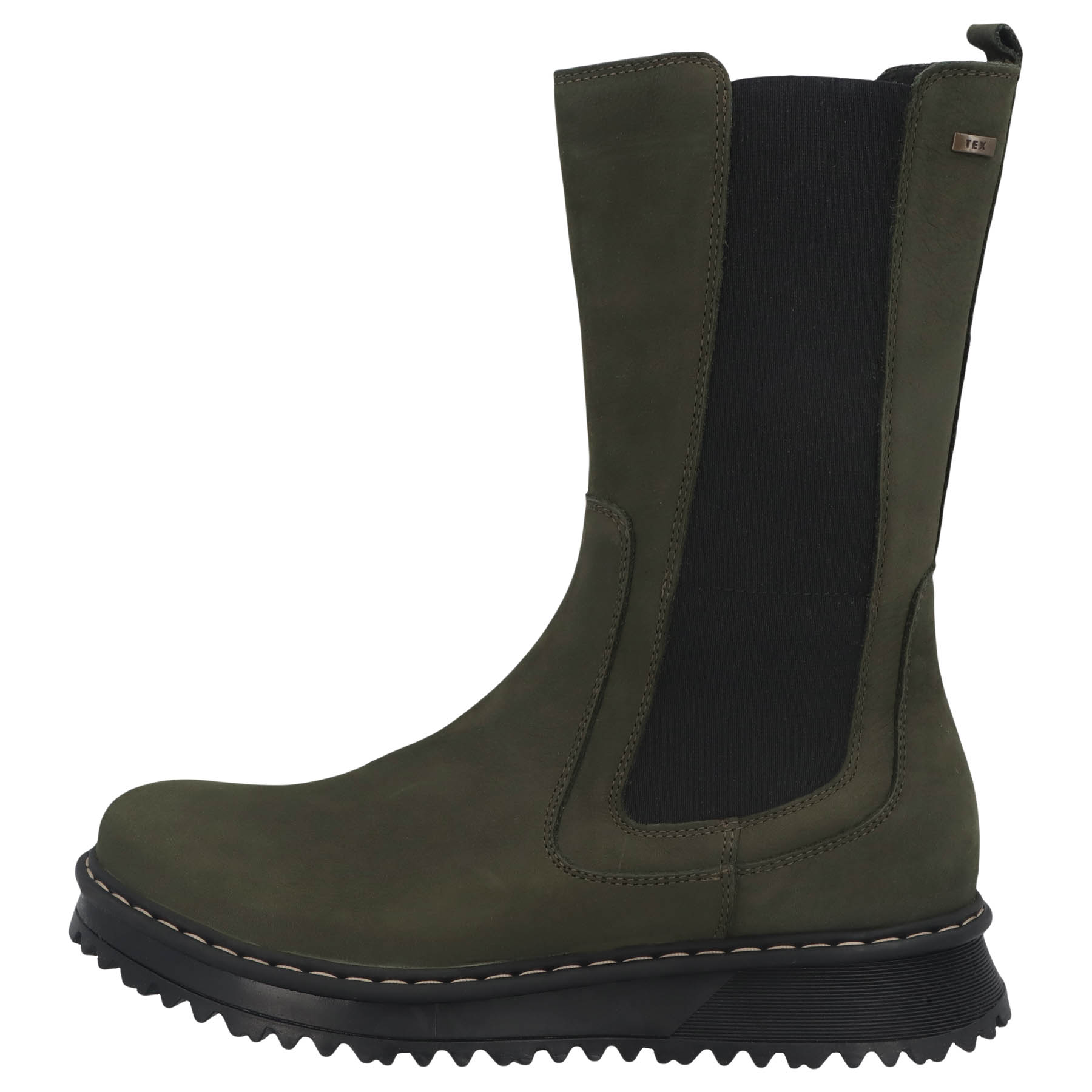 graue stiefeletten seitenansicht links