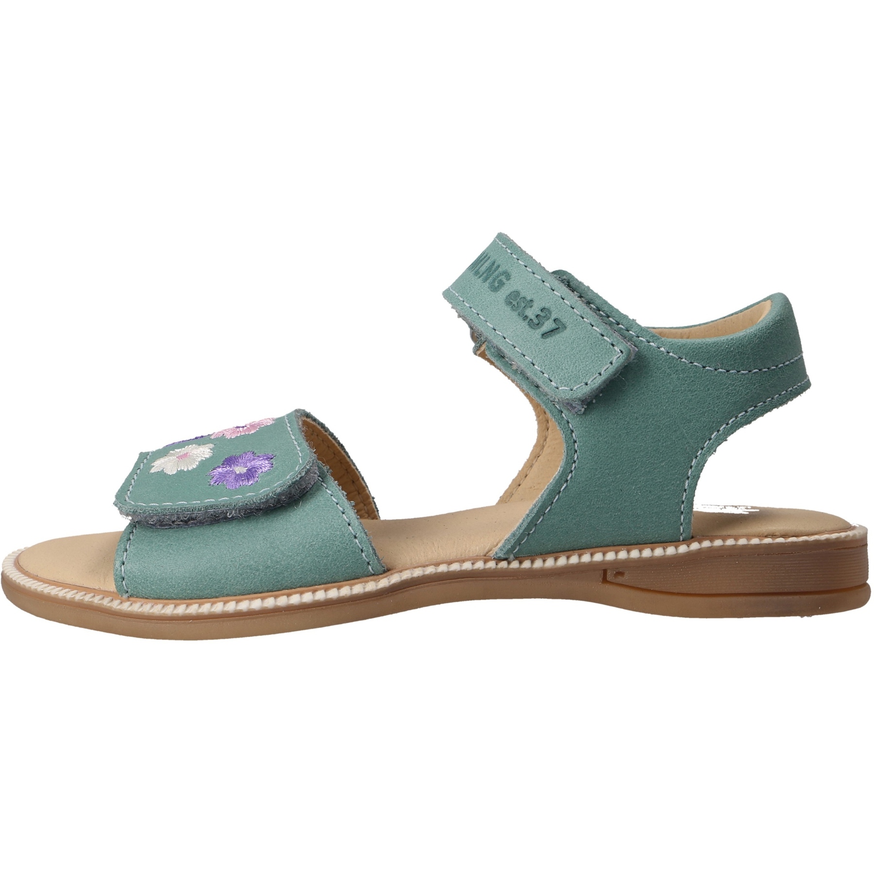 grüne sandale seitenansicht links