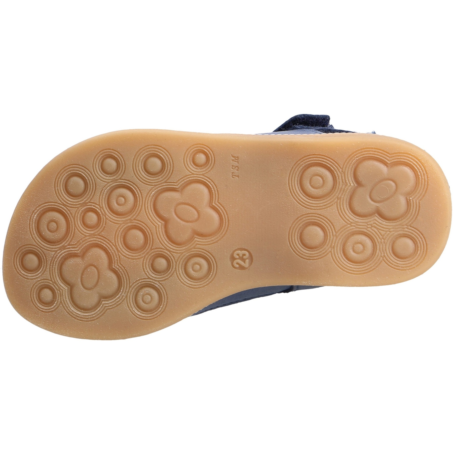 blaue miniletten sohlenansicht