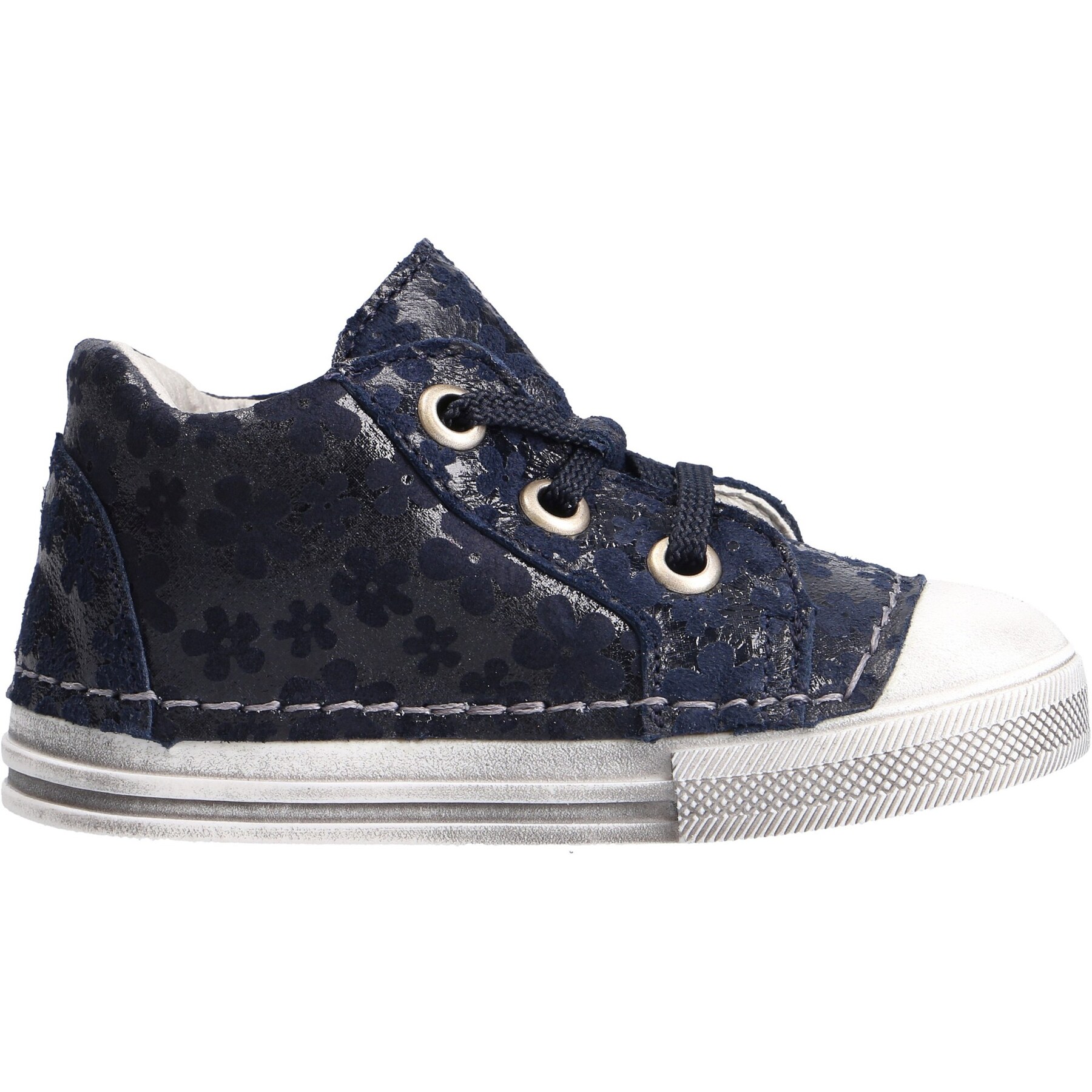 blaue lauflernschuhe seitenansicht rechts