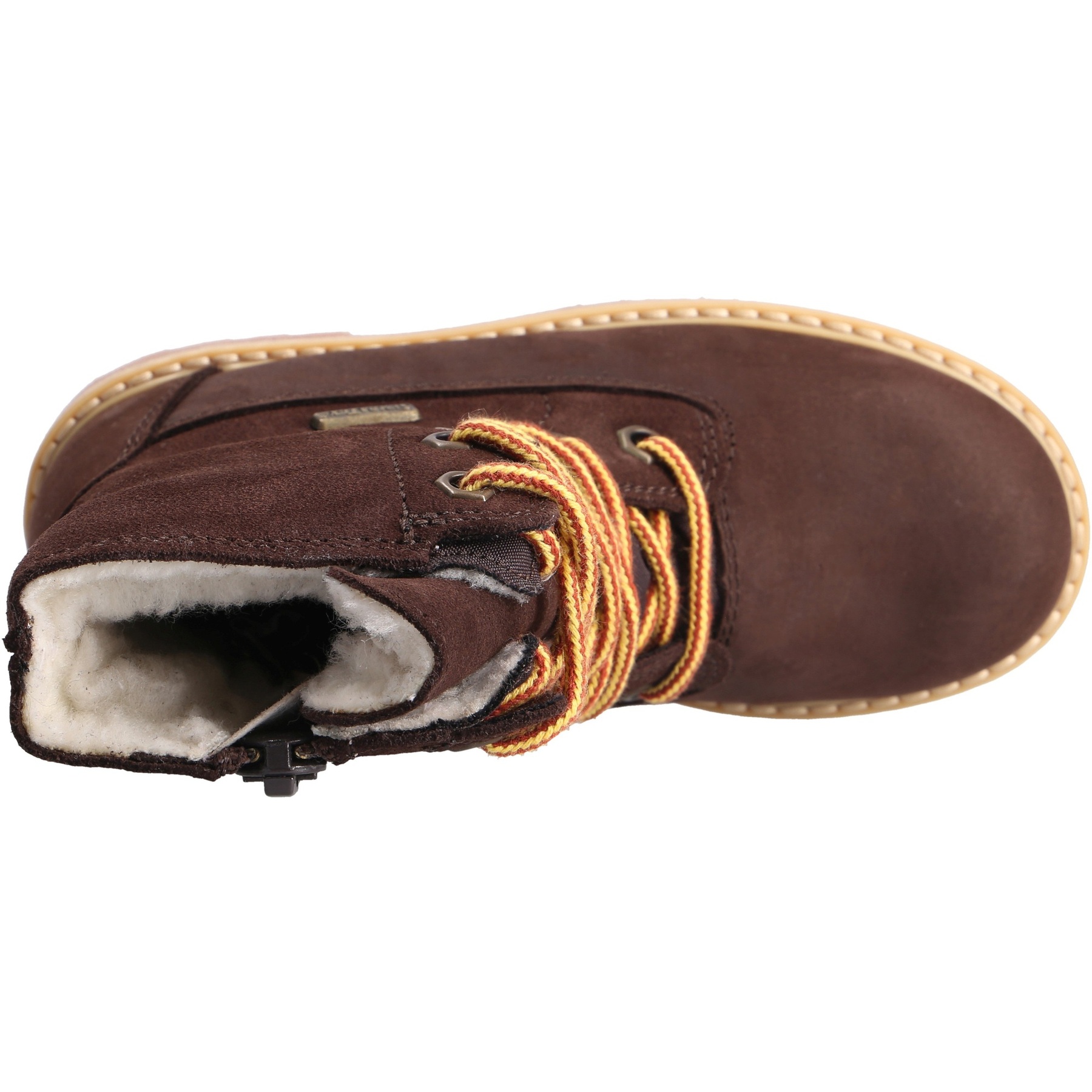 braune stiefeletten draufsicht