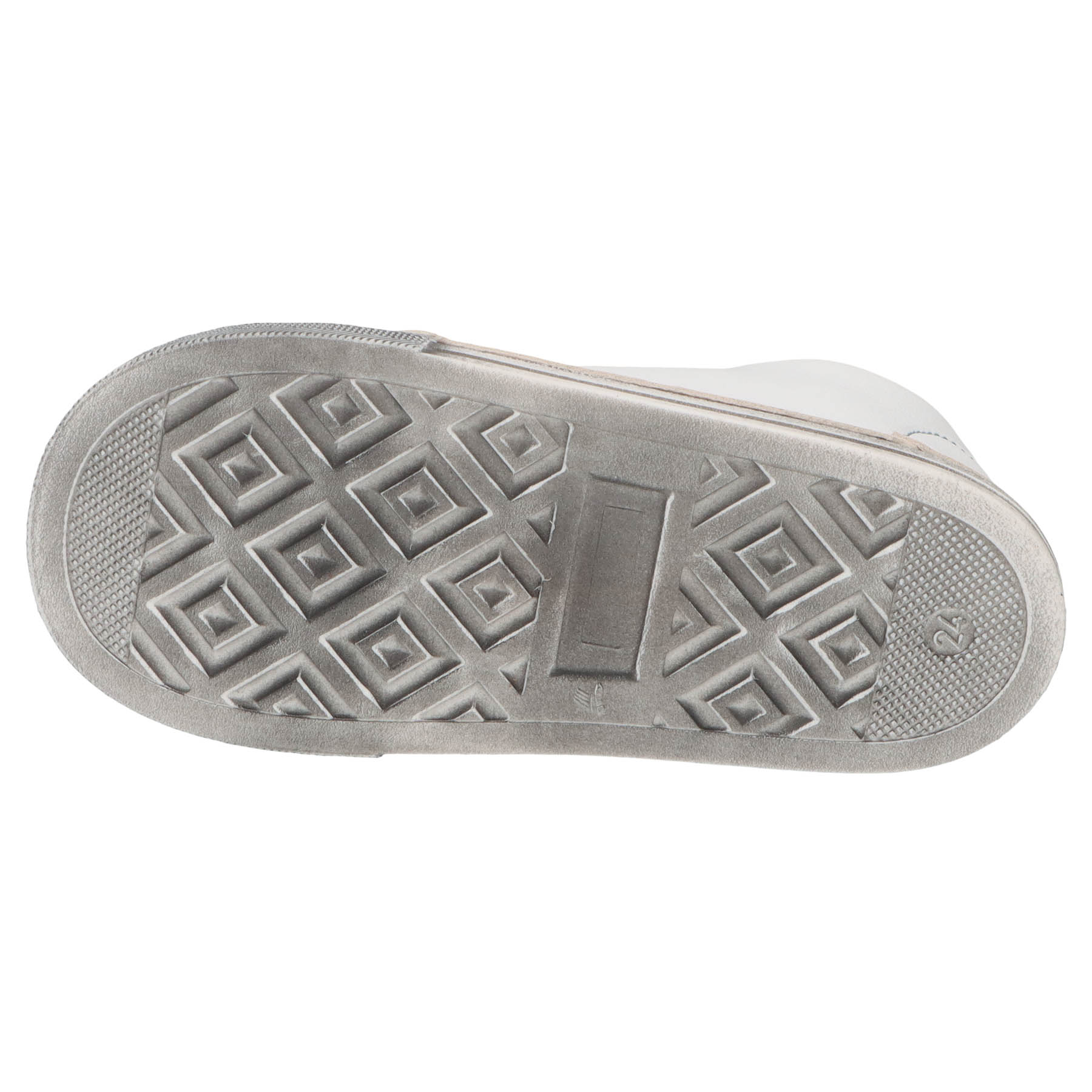 mehrfarbige lauflernschuhe sohlenansicht