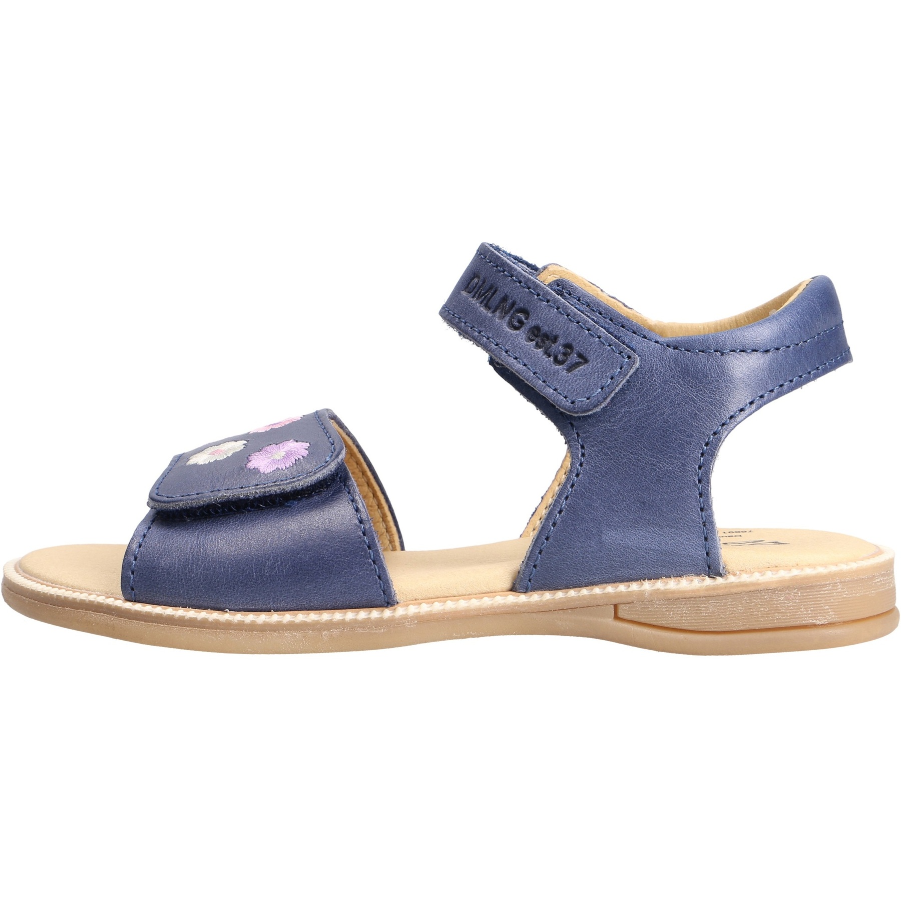 blaue sandale seitenansicht links