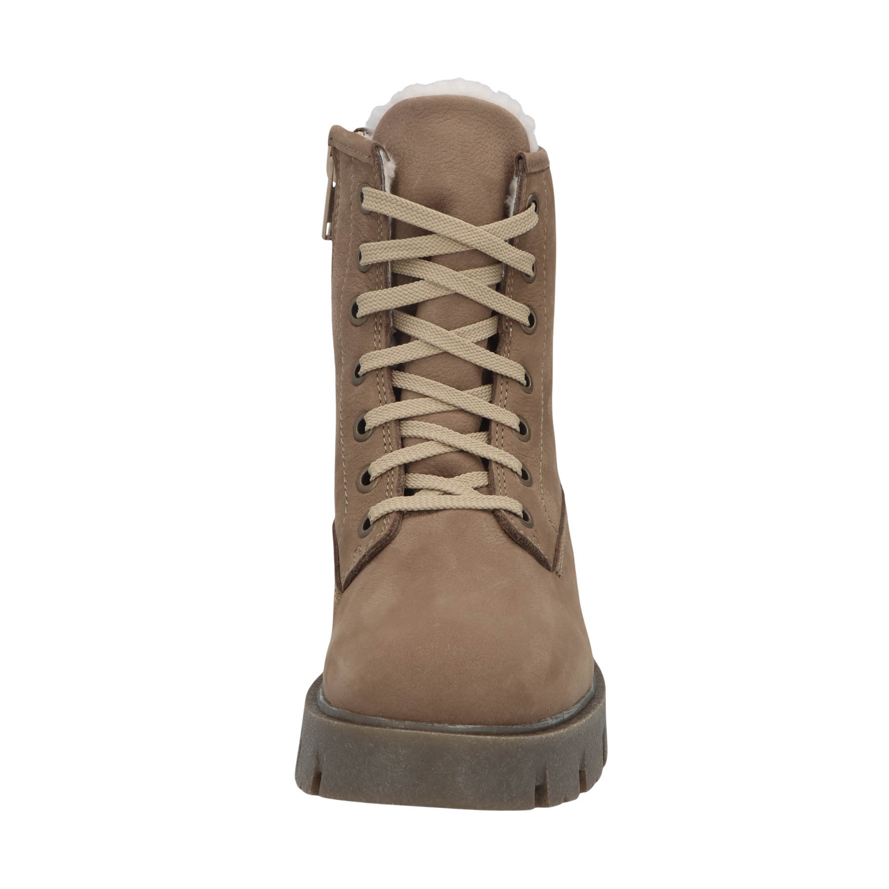 braune stiefeletten vorderansicht