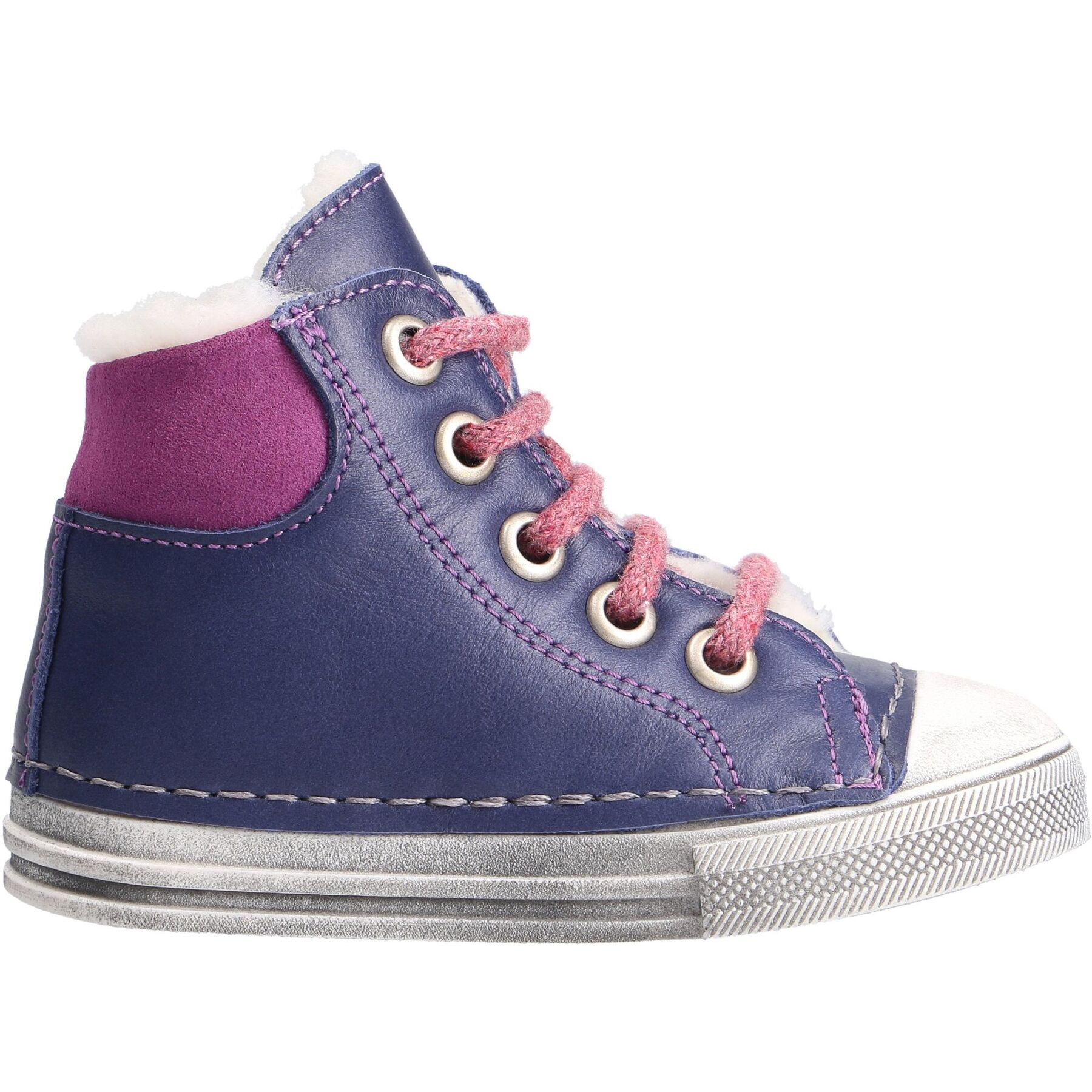 blaue lauflernschuhe seitenansicht rechts