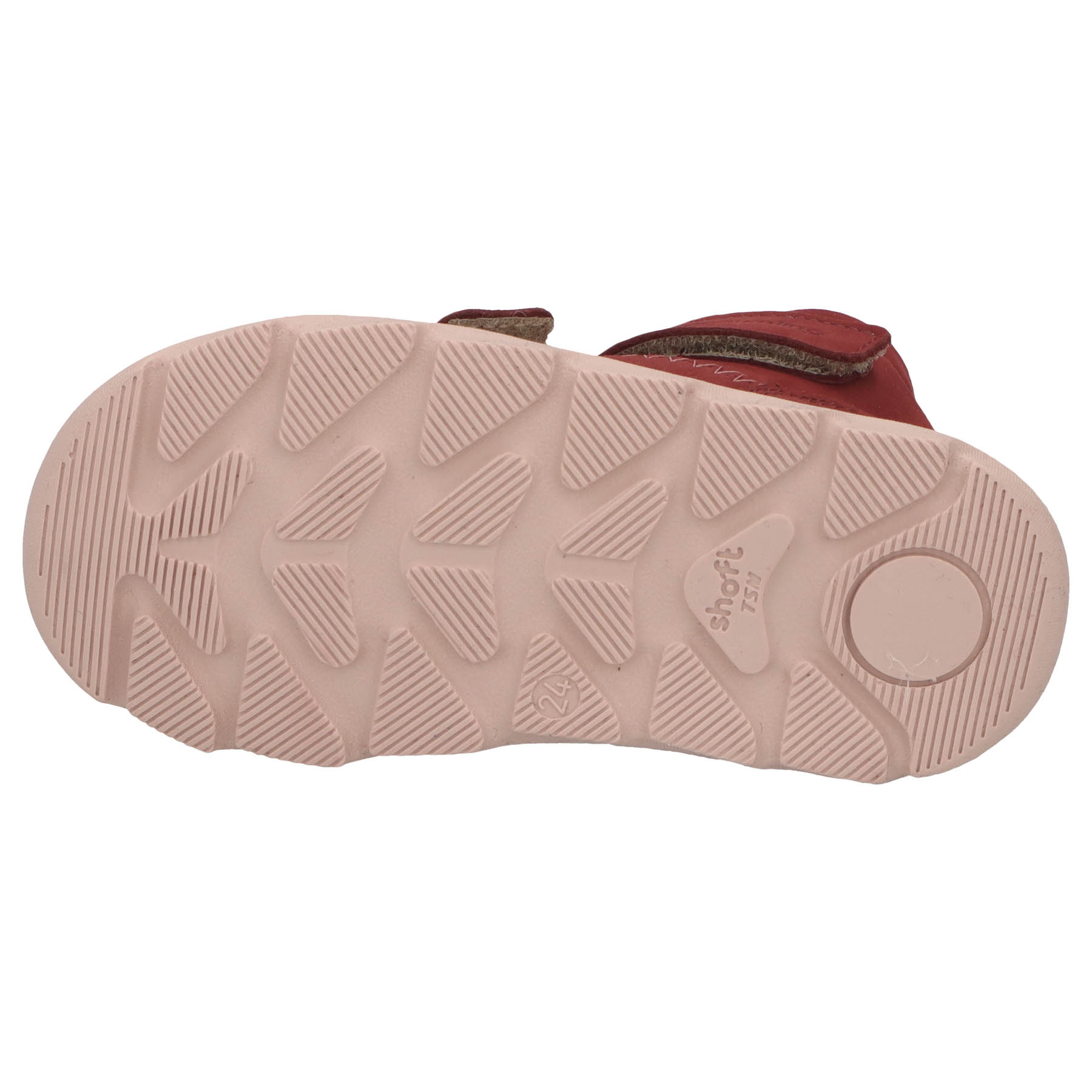 rote lauflernschuhe sohlenansicht