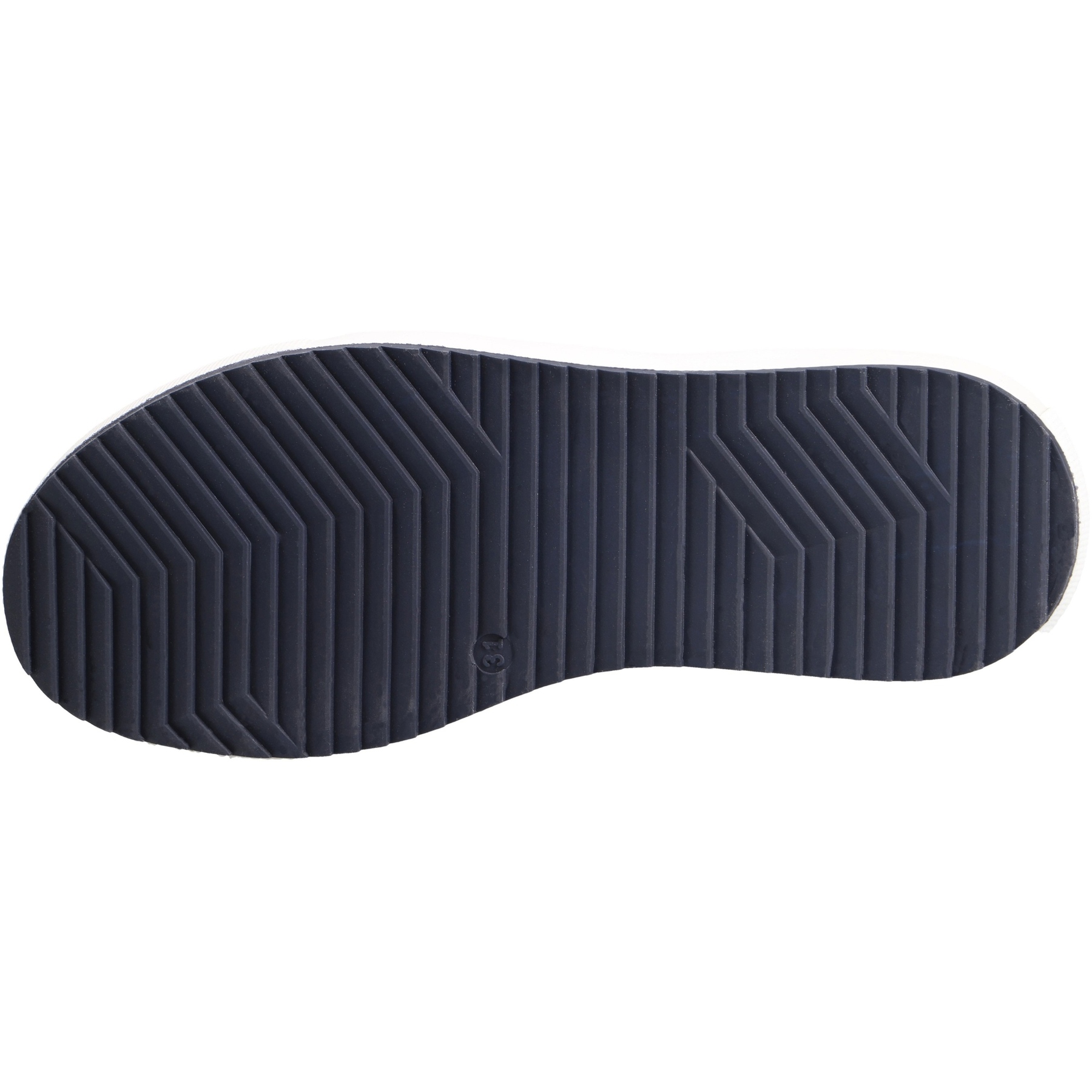 blaue mid cut sohlenansicht