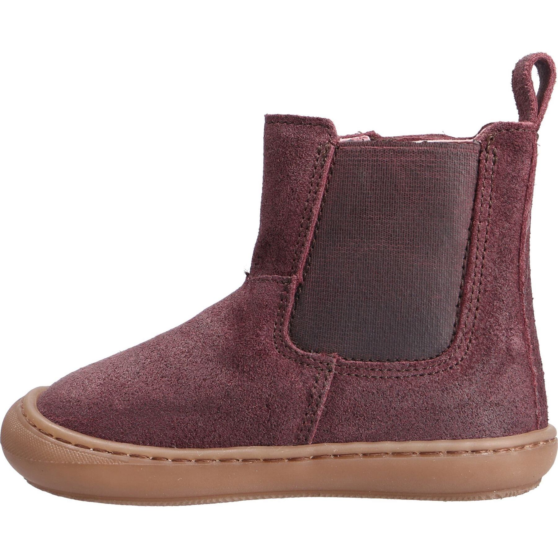 rote lauflernschuhe seitenansicht links