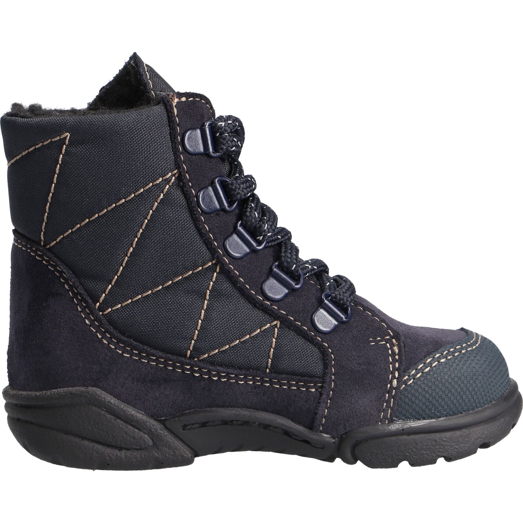 blaue stiefeletten seitenansicht rechts