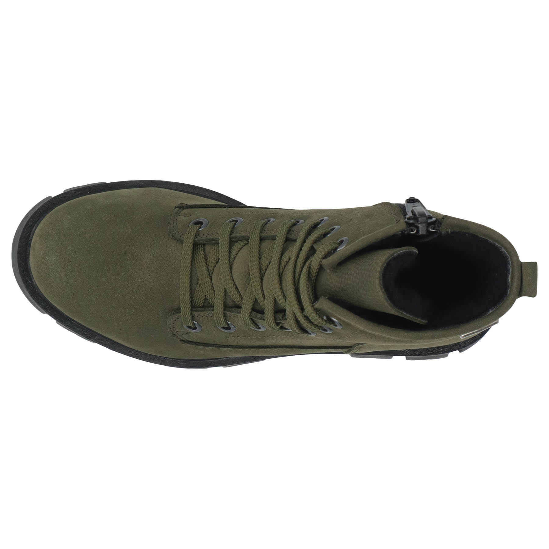 grüne stiefeletten draufsicht