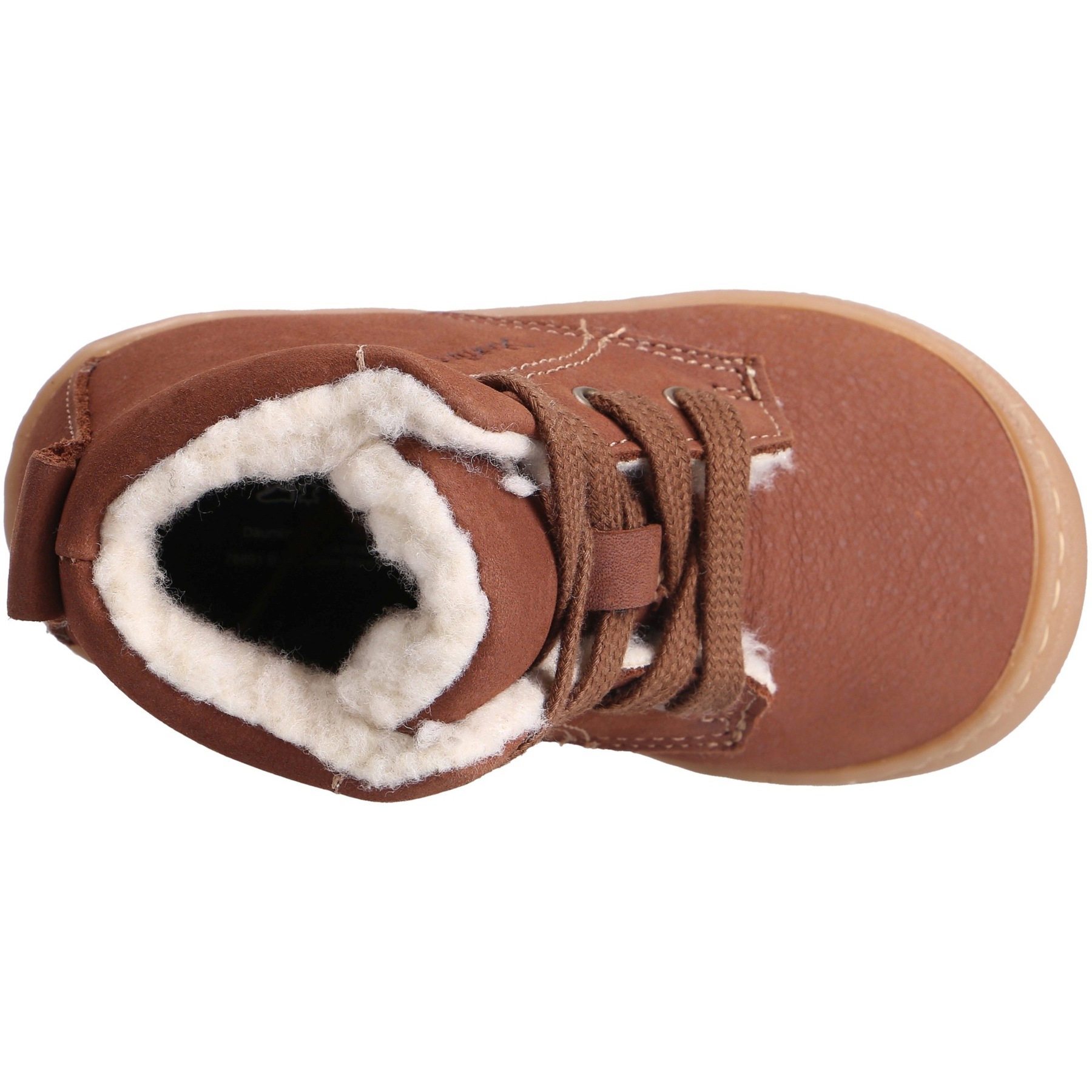 braune lauflernschuhe draufsicht