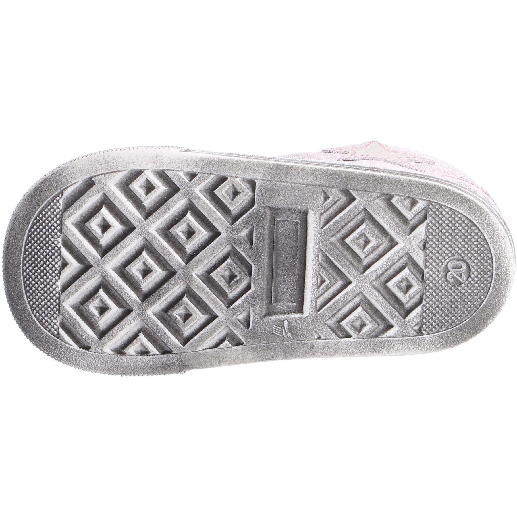 mehrfarbige lauflernschuhe sohlenansicht