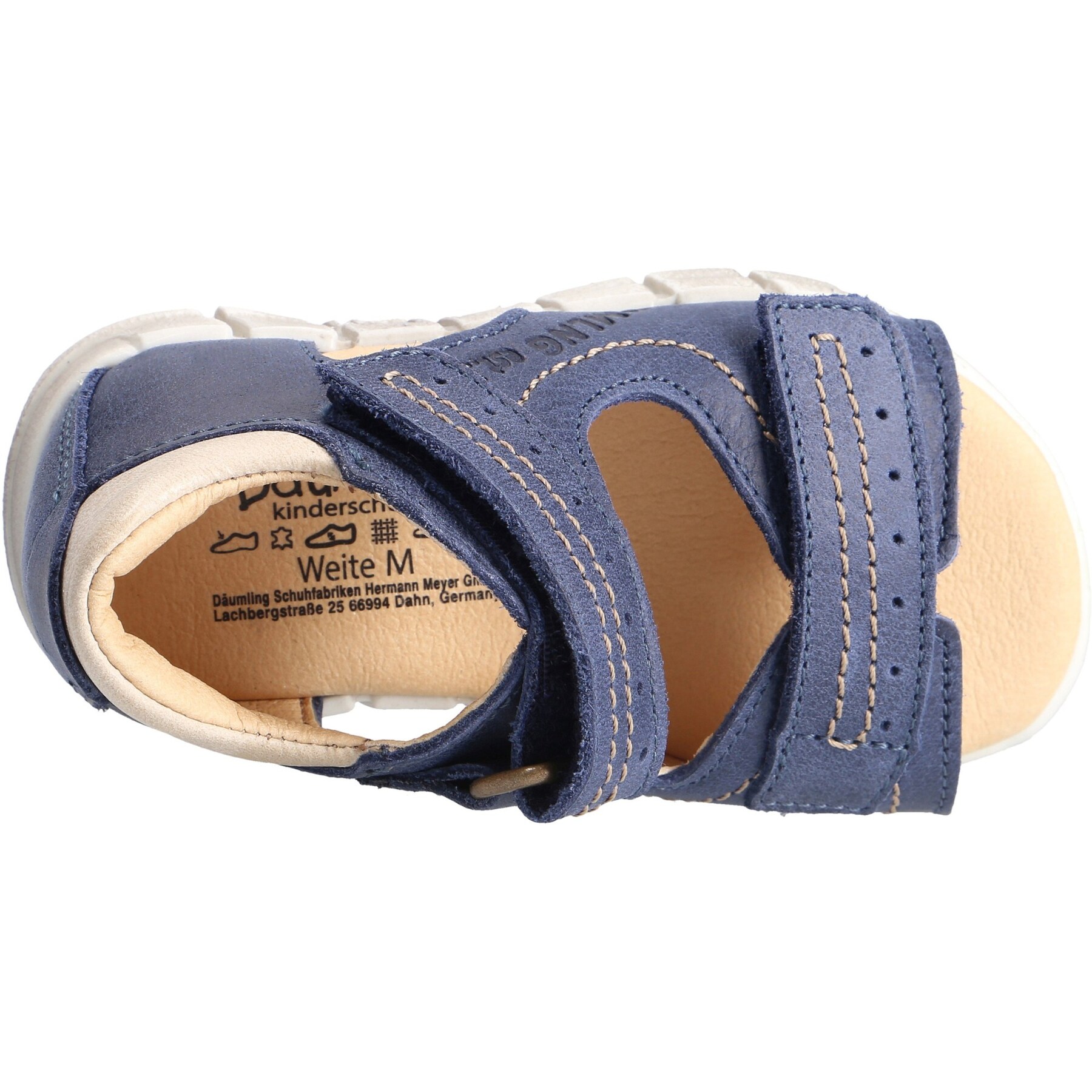 blaue miniletten draufsicht