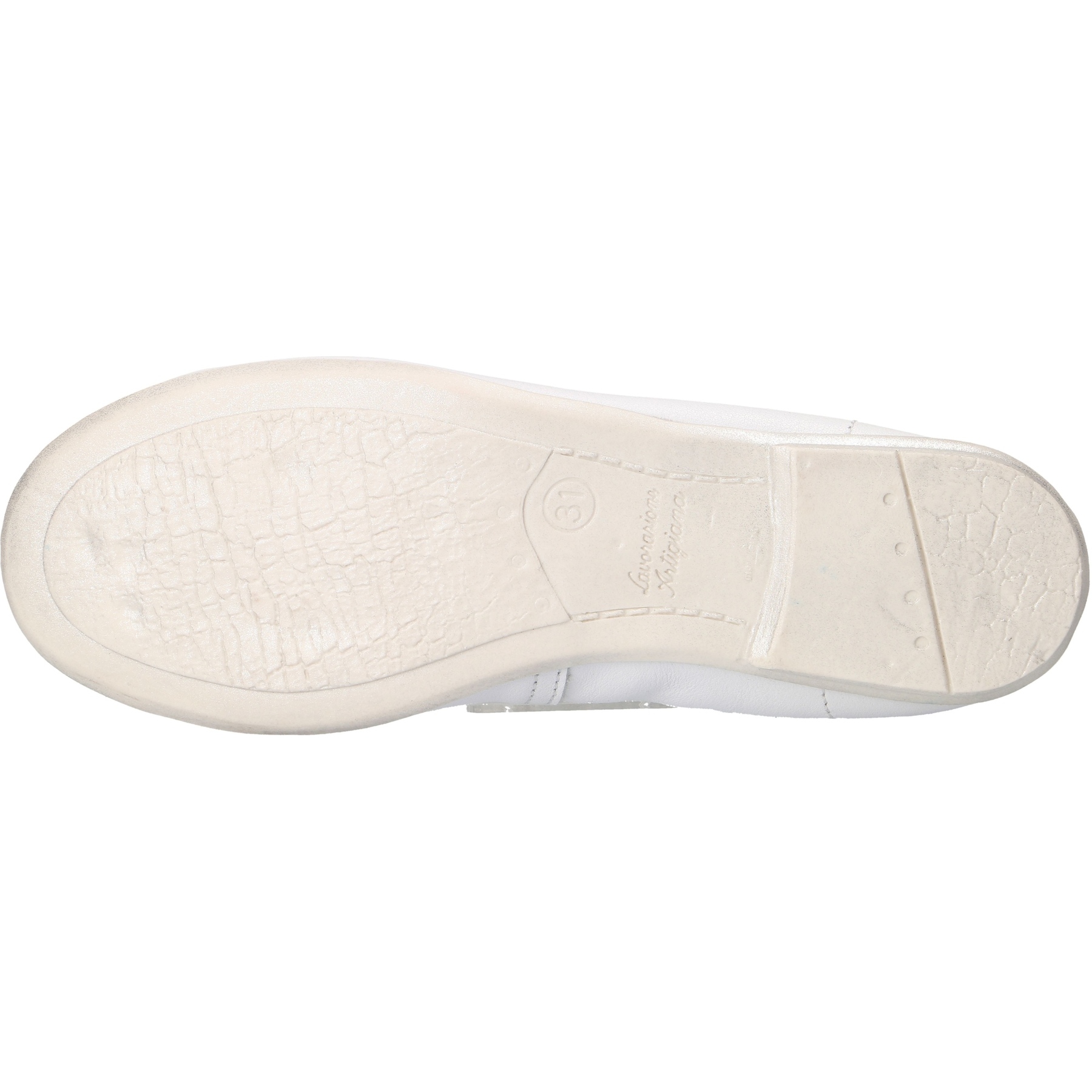 weiße ballerina sohlenansicht