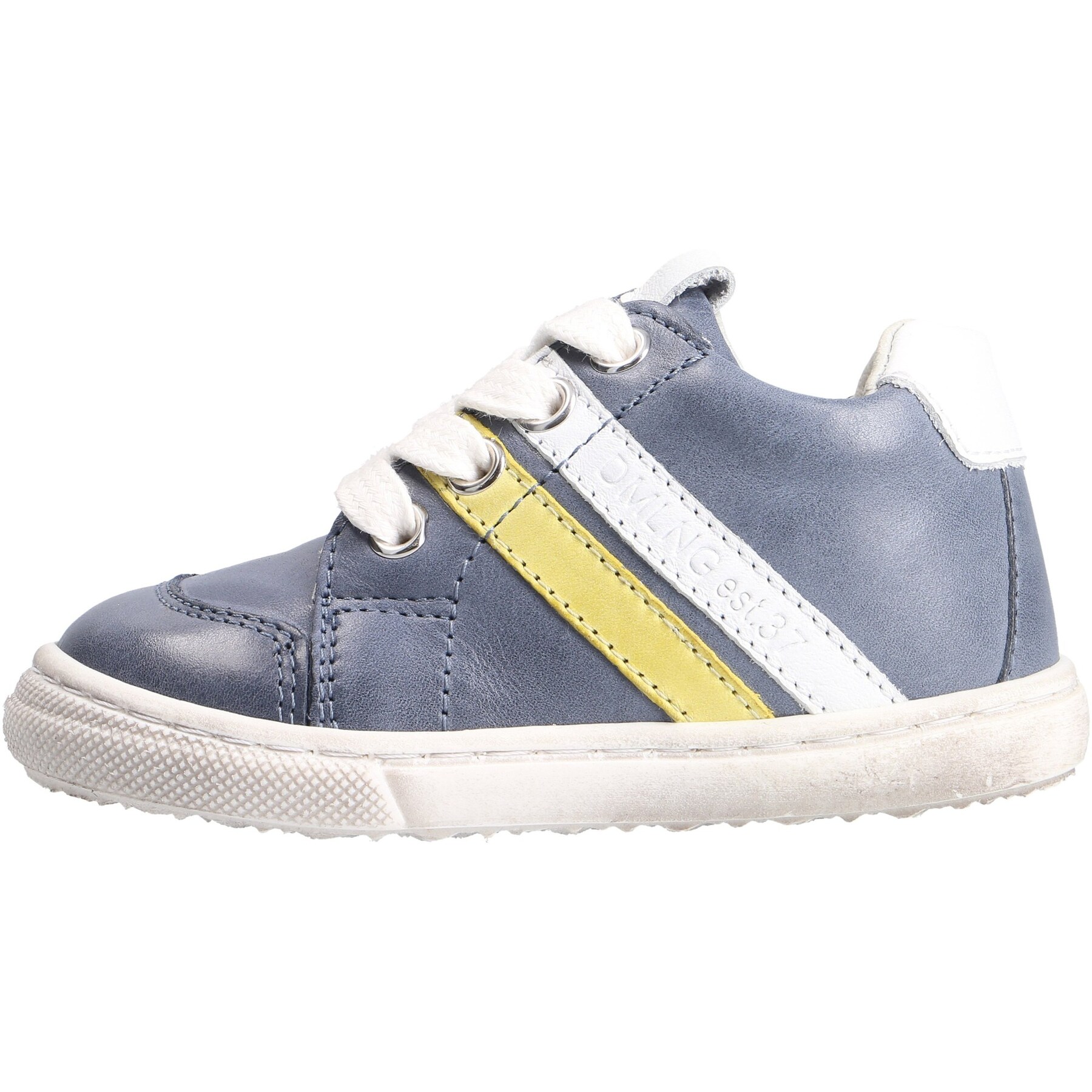 blaue mid cut seitenansicht links