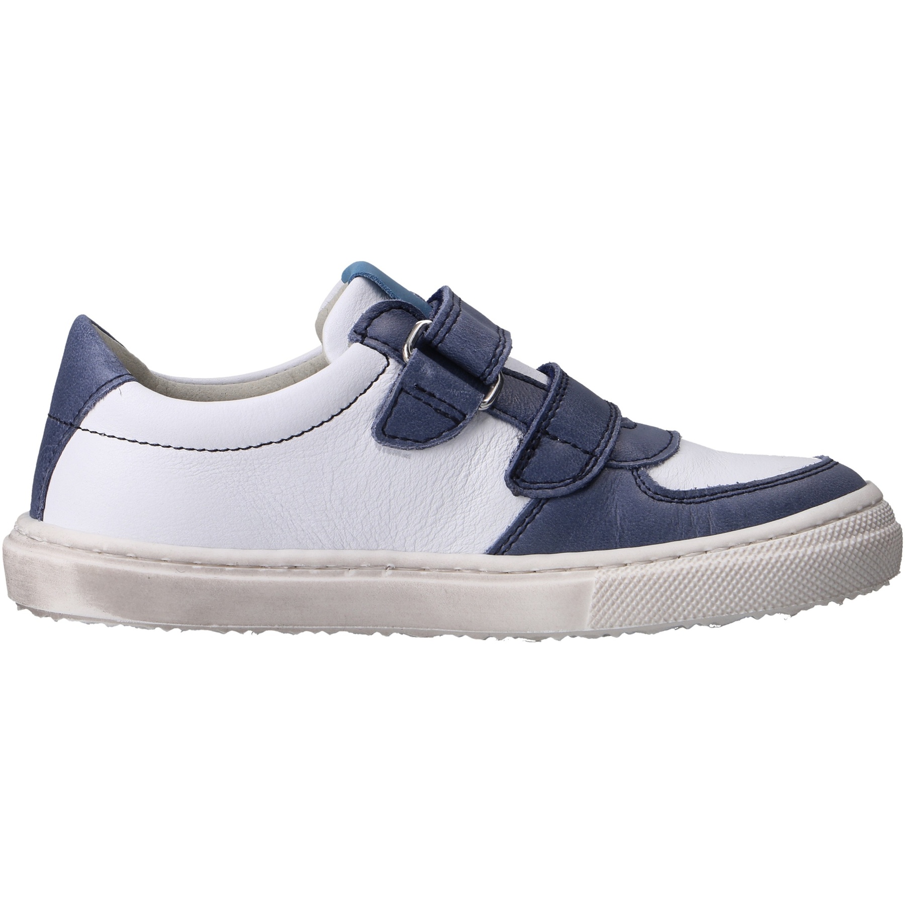 blaue halbschuh seitenansicht rechts