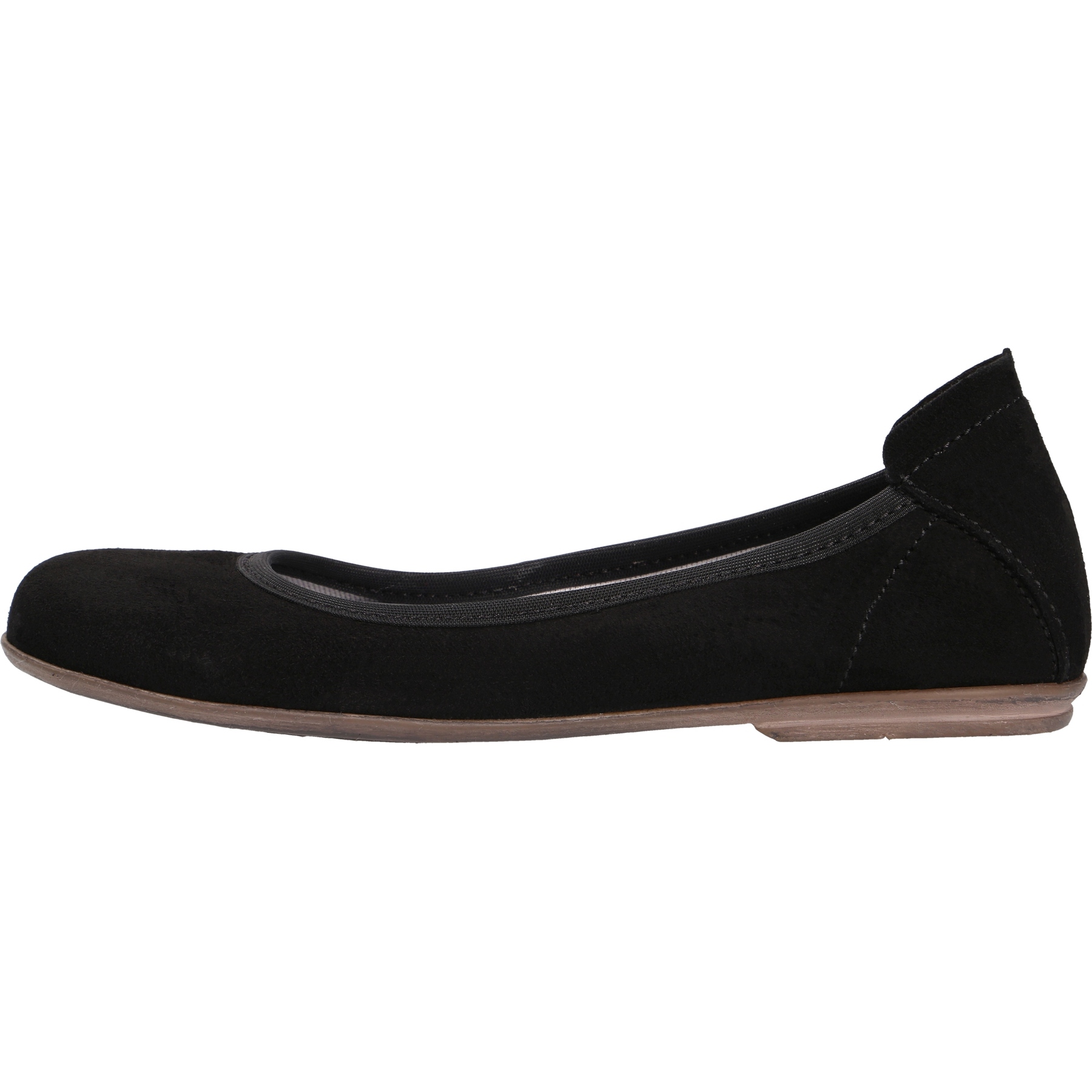 schwarze ballerina seitenansicht links