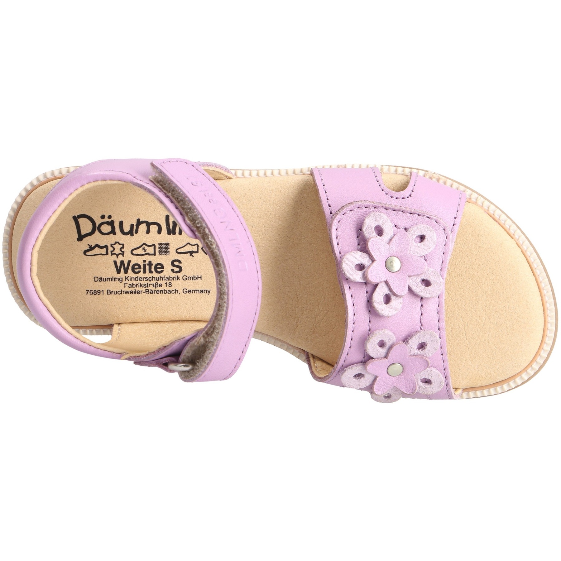 rote sandale draufsicht