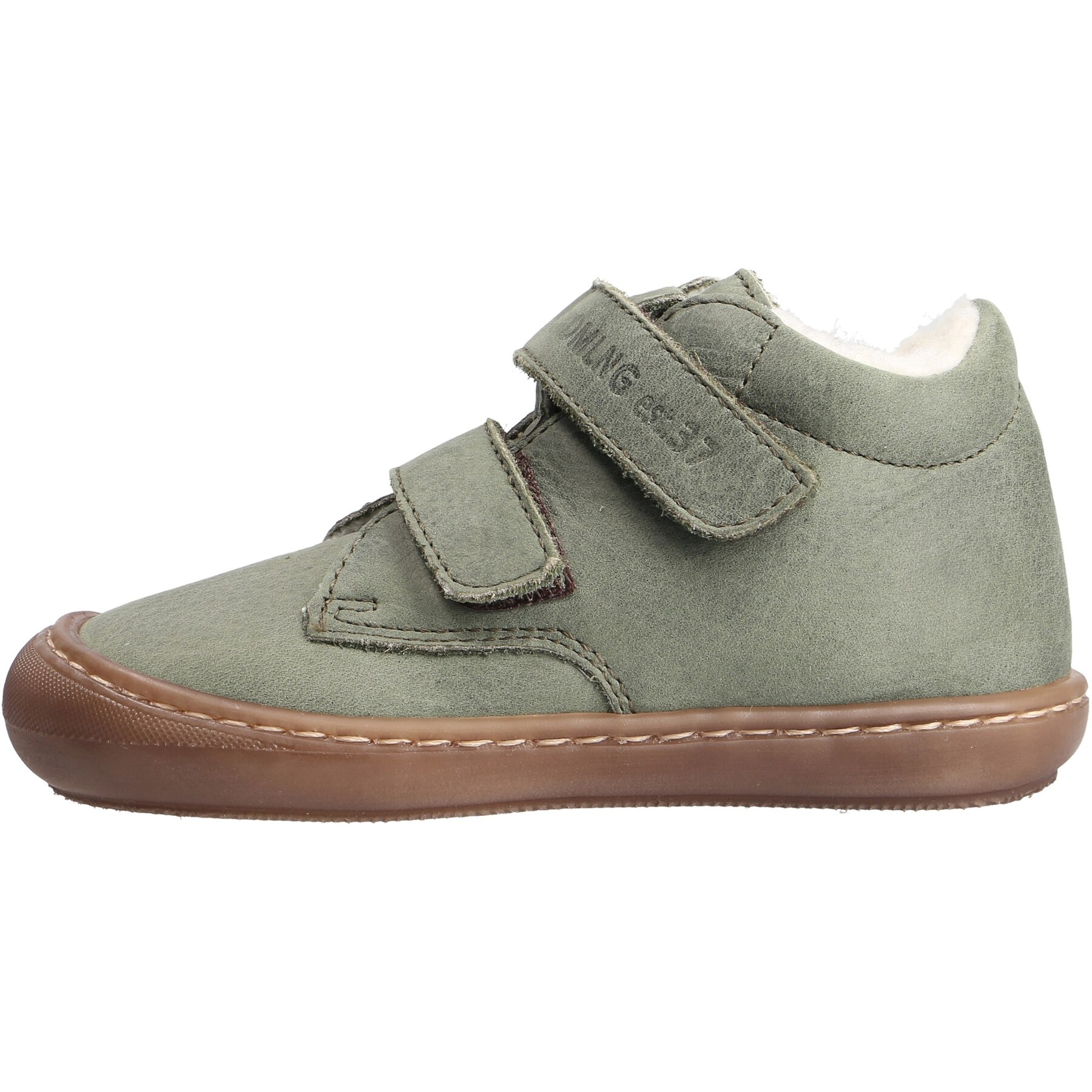 grüne lauflernschuhe seitenansicht links