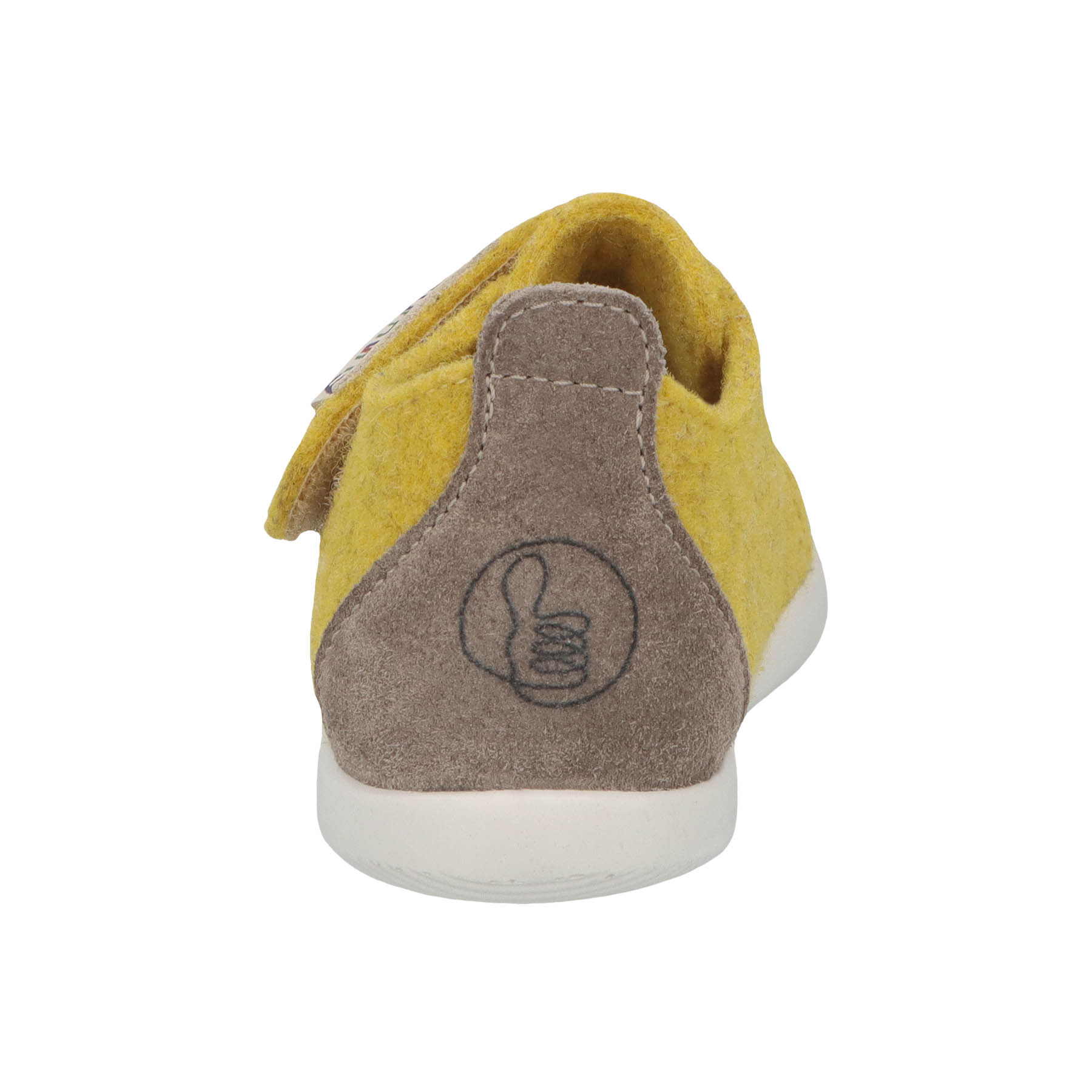 gelbe lauflernschuhe hinteransicht