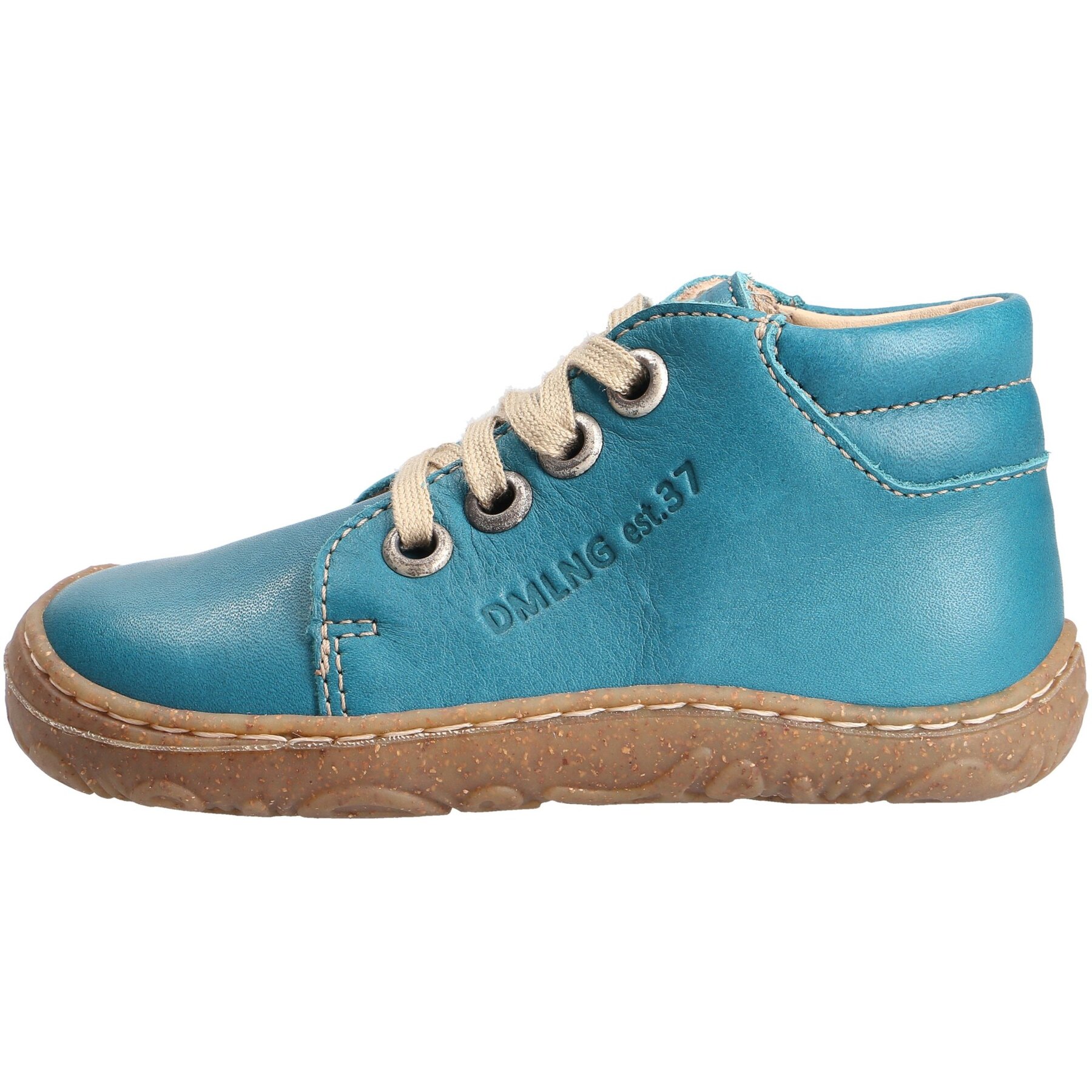 blaue lauflernschuhe seitenansicht links