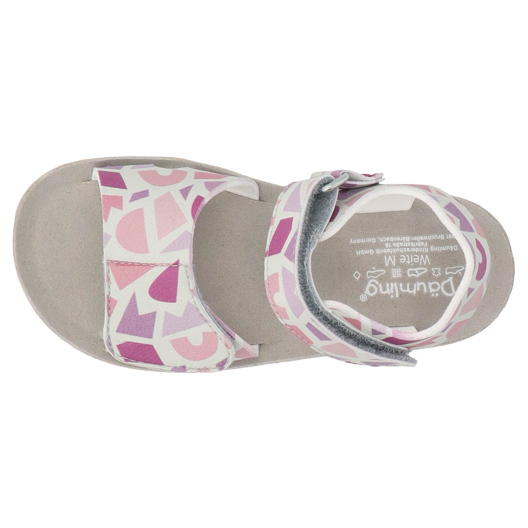 rote sandale draufsicht