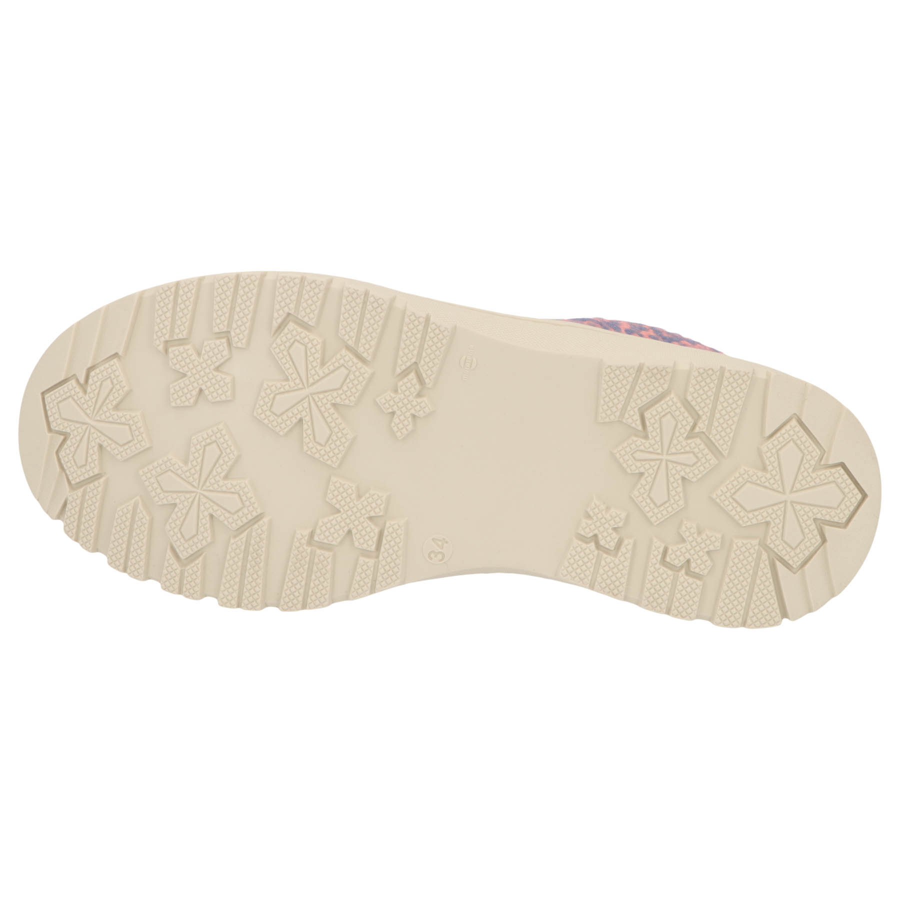 mehrfarbige stiefeletten sohlenansicht