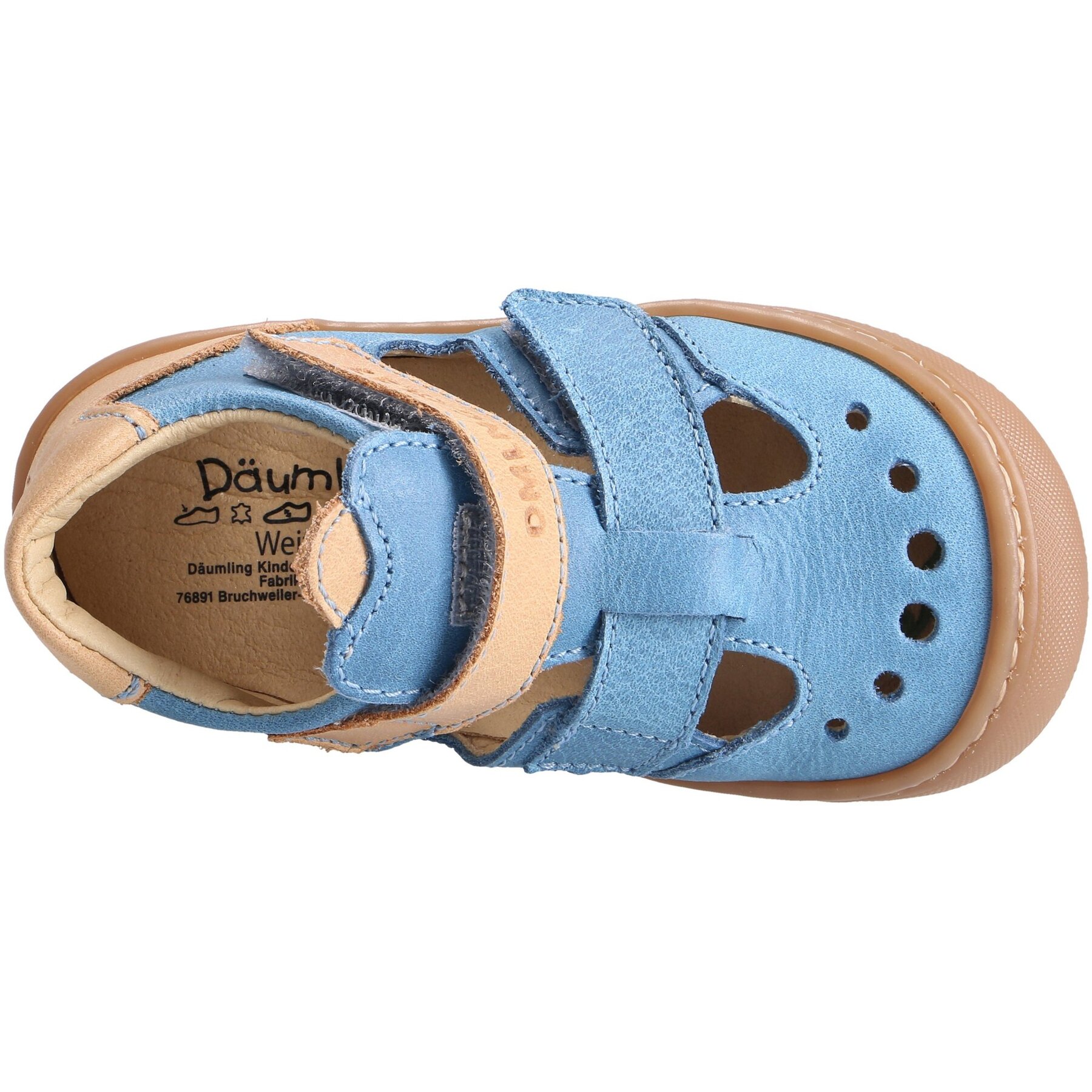 blaue lauflernschuhe draufsicht