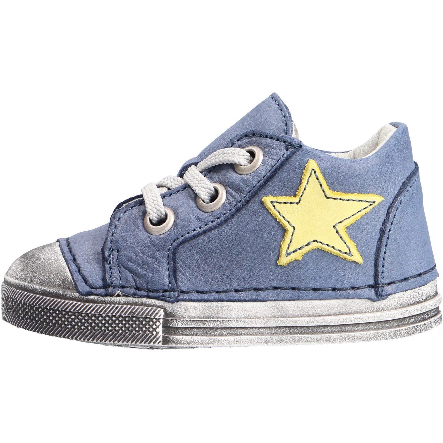 blaue lauflernschuhe seitenansicht links