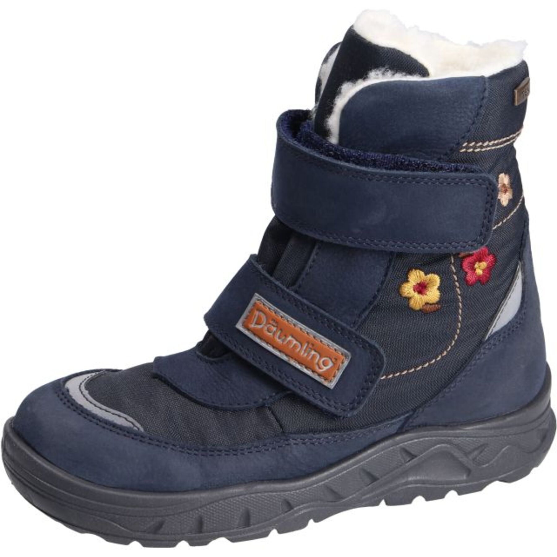 blaue stiefeletten 3-4 ansicht