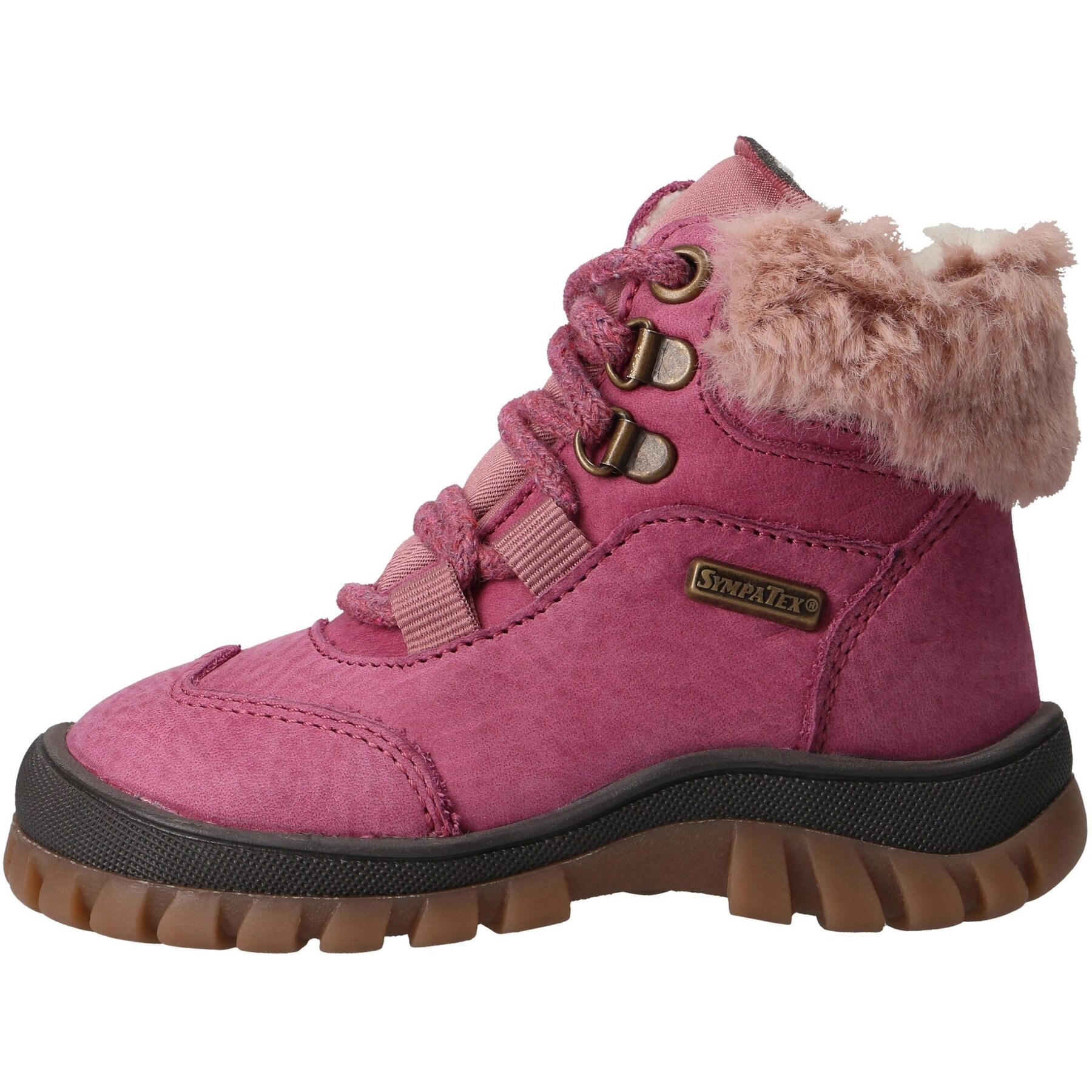 mehrfarbige stiefeletten seitenansicht links