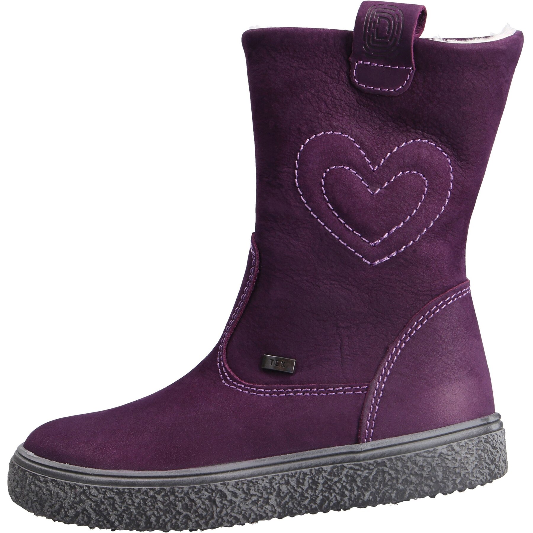 rote stiefel seitenansicht links