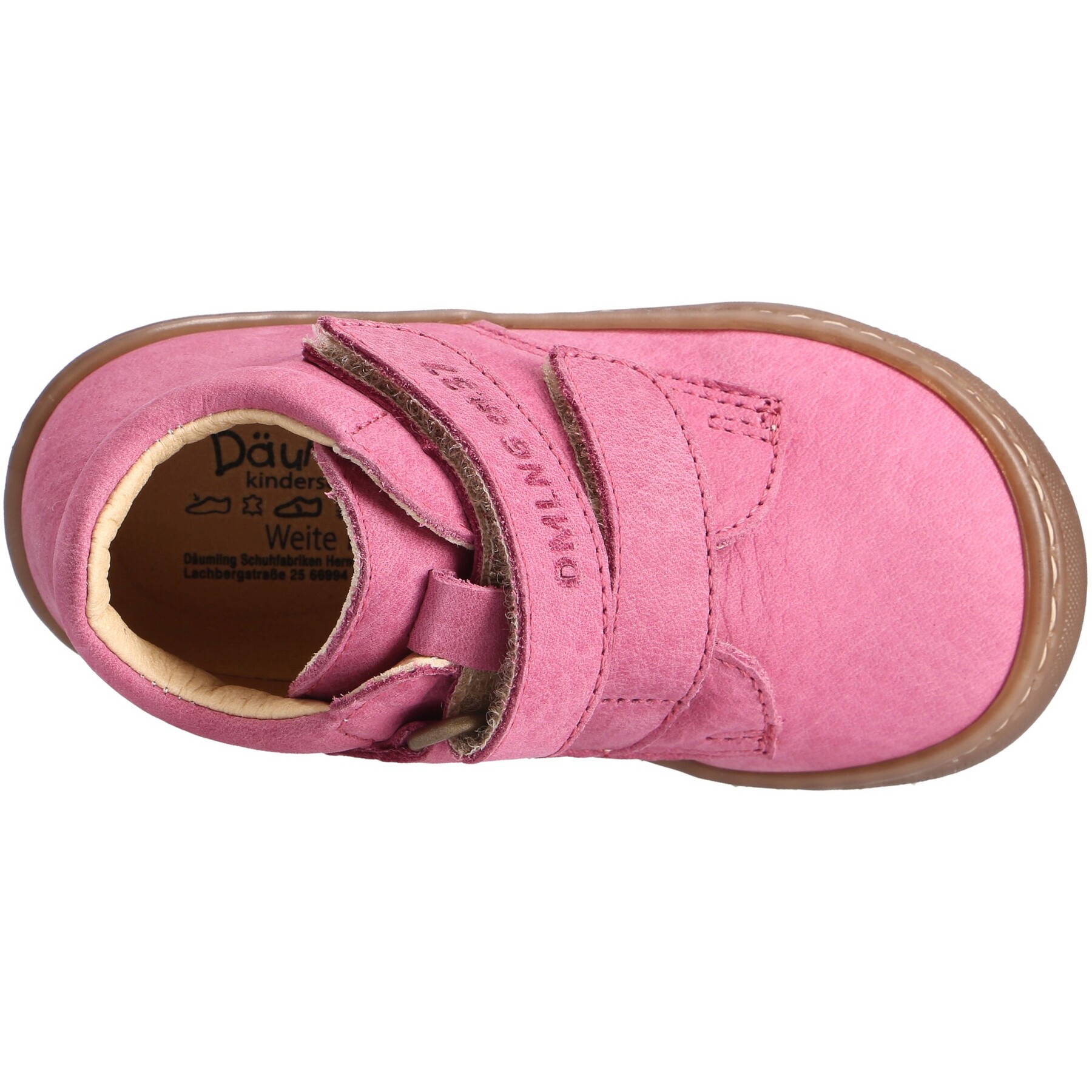 rote lauflernschuhe draufsicht