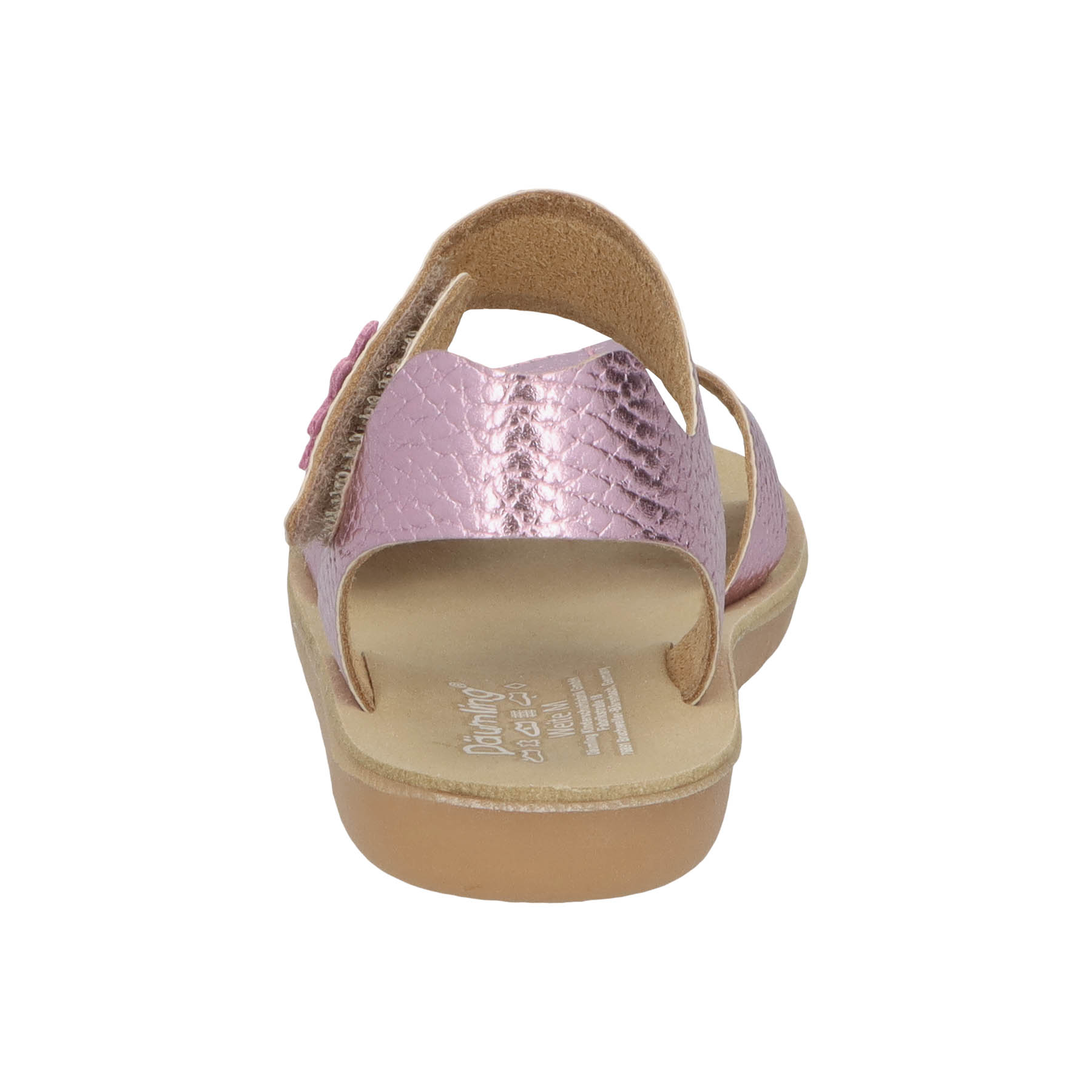 mehrfarbige sandale hinteransicht