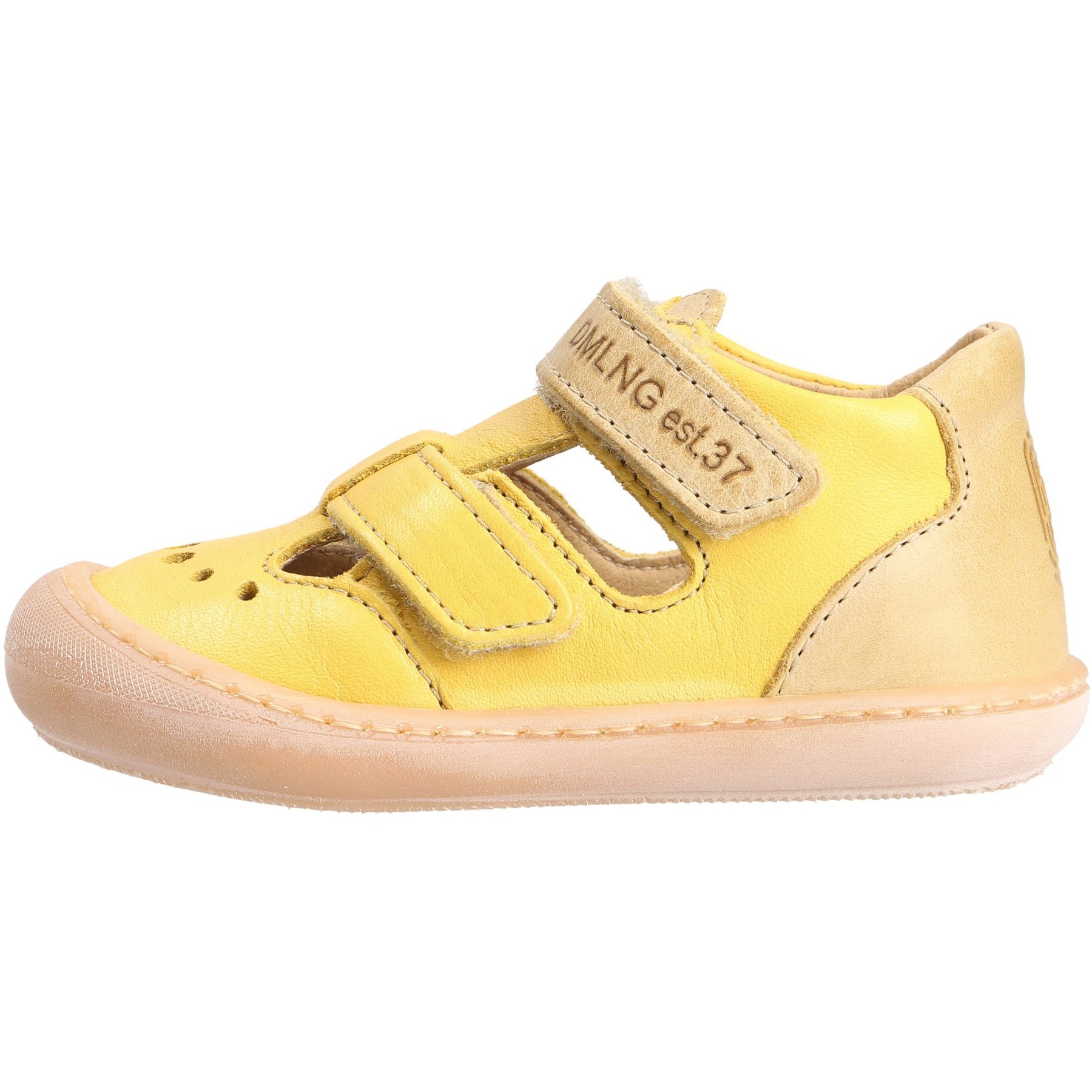 gelbe lauflernschuhe seitenansicht links