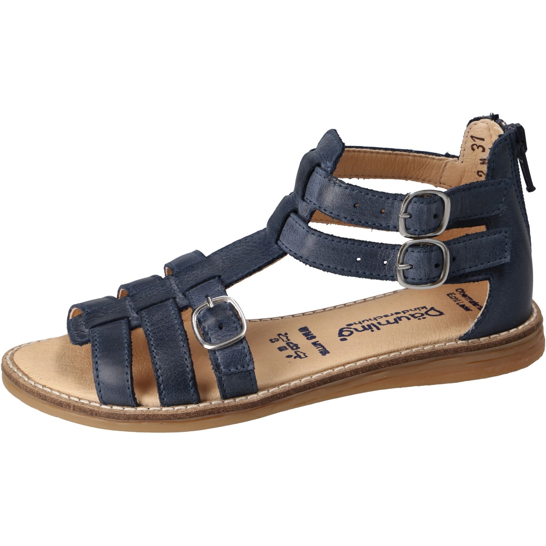 blaue sandale 3-4 ansicht