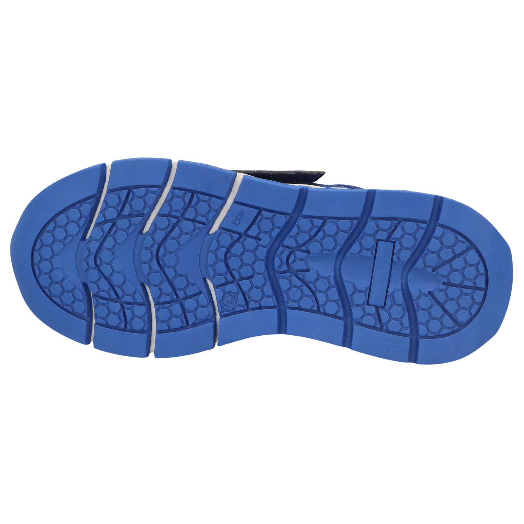 blaue sneaker sohlenansicht