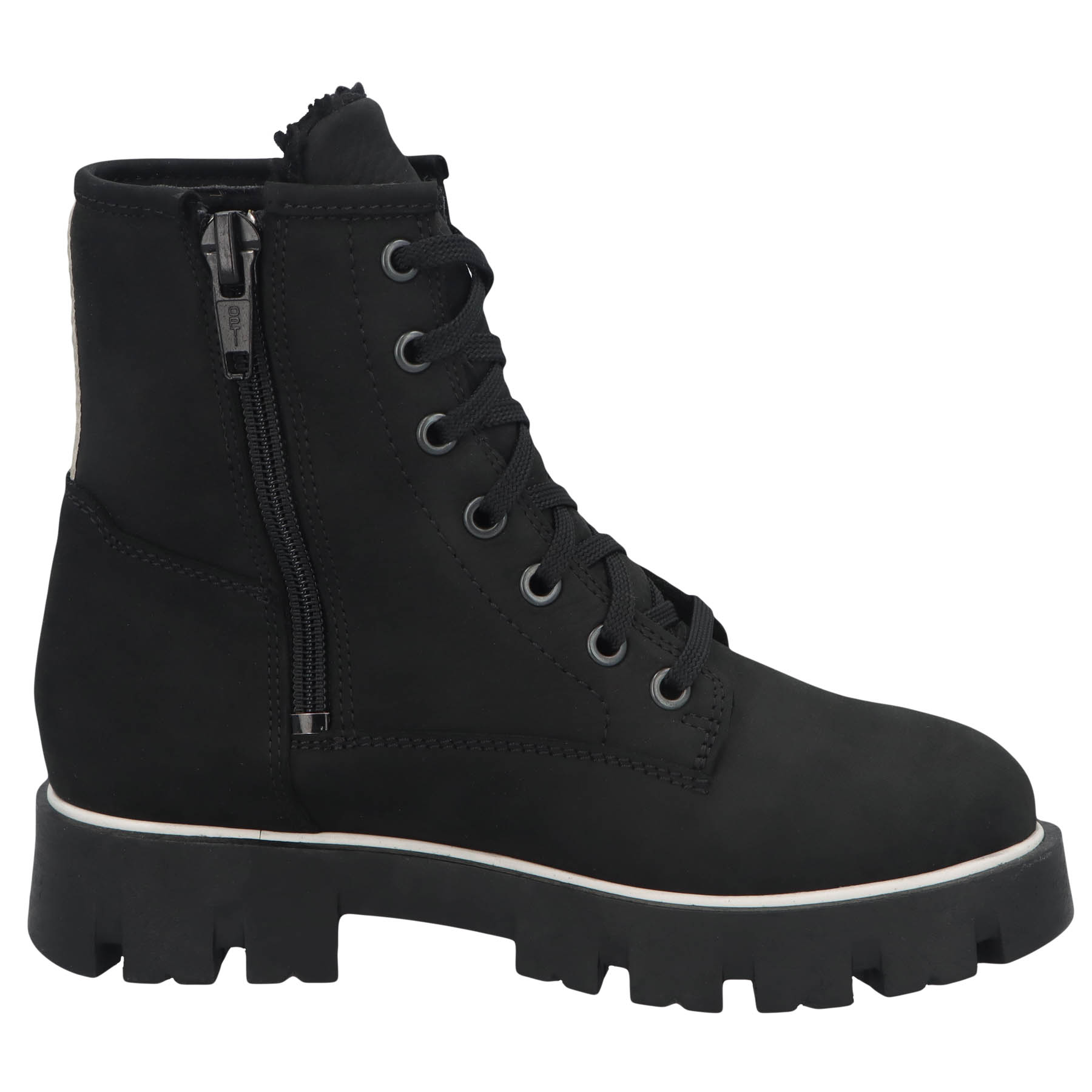 schwarze stiefeletten seitenansicht rechts