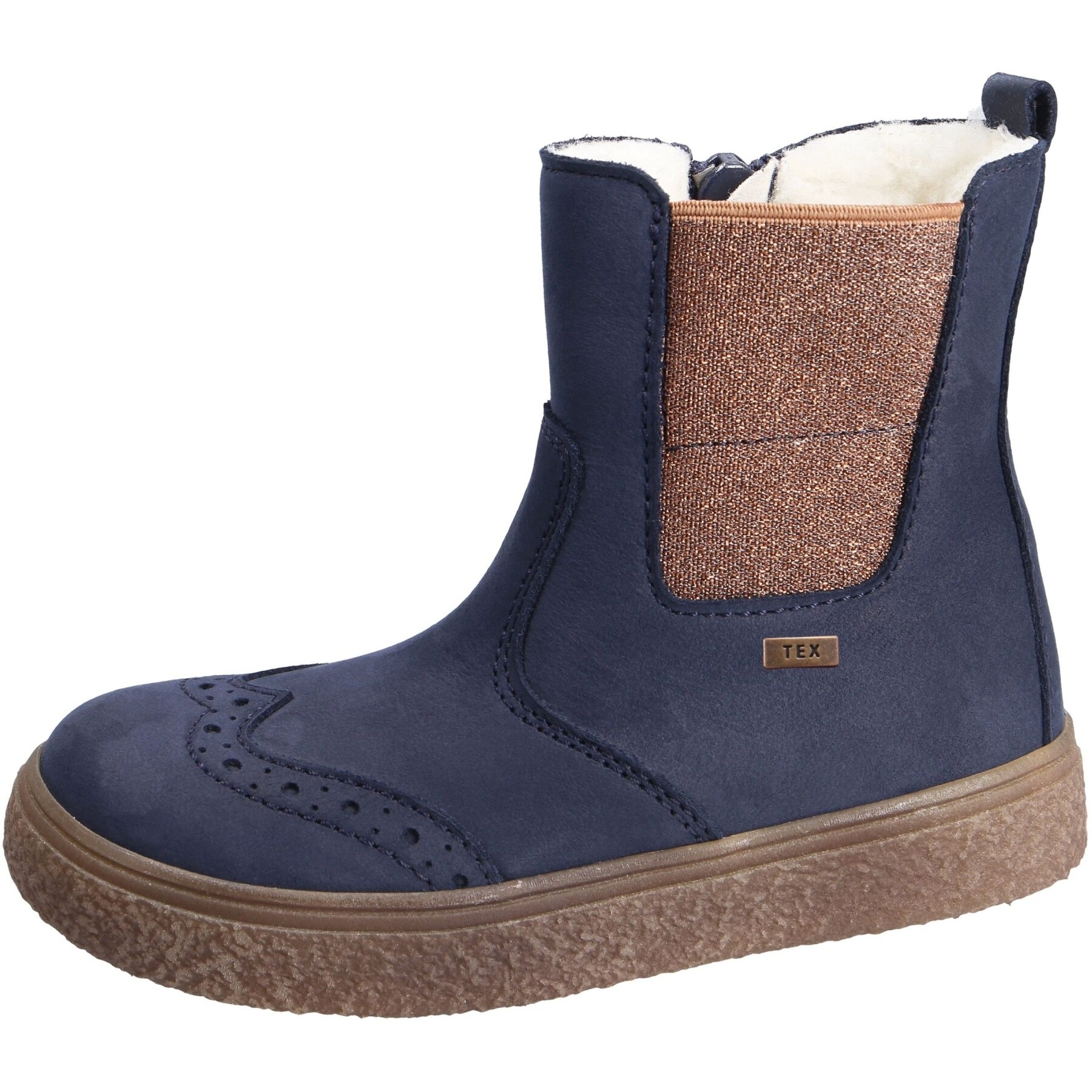 blaue stiefel 3-4 ansicht