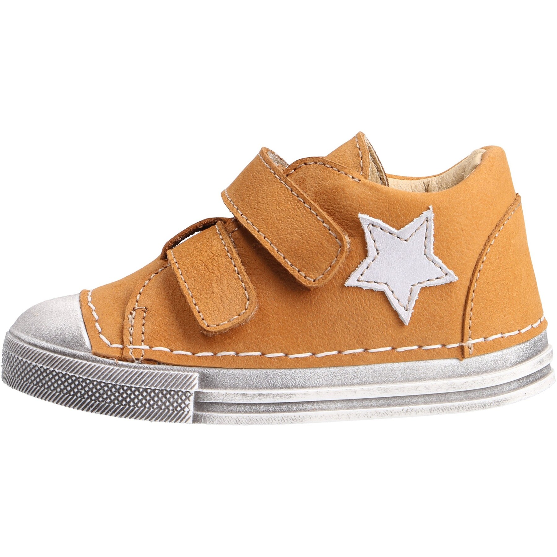 braune lauflernschuhe seitenansicht links