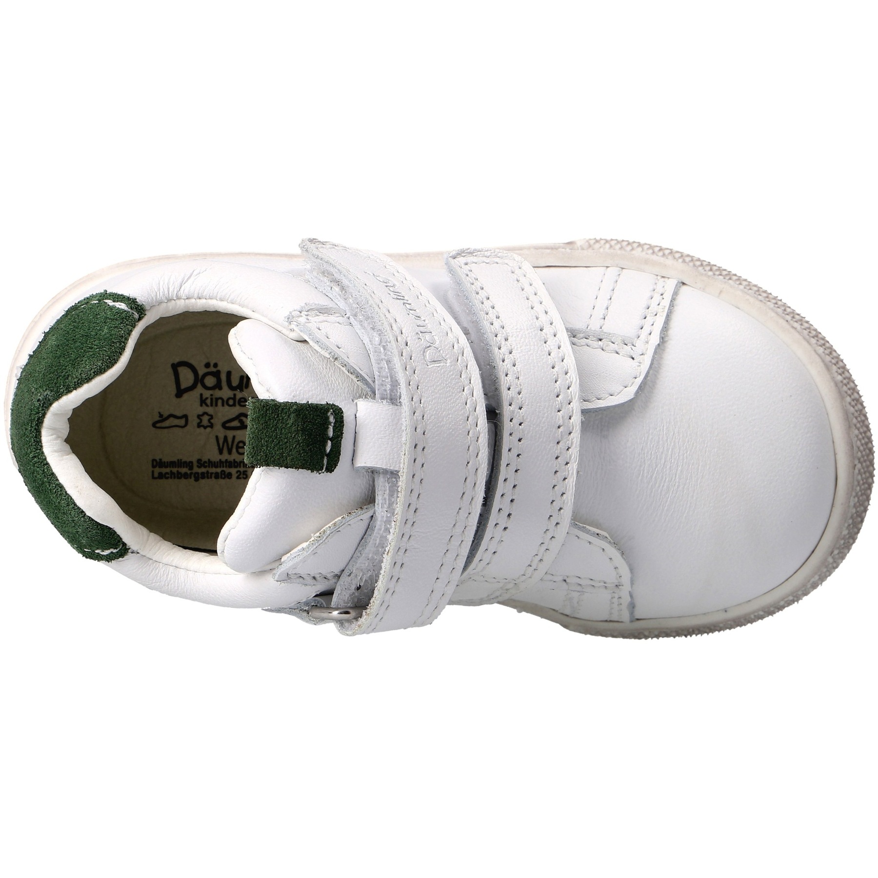 weiße mid cut draufsicht