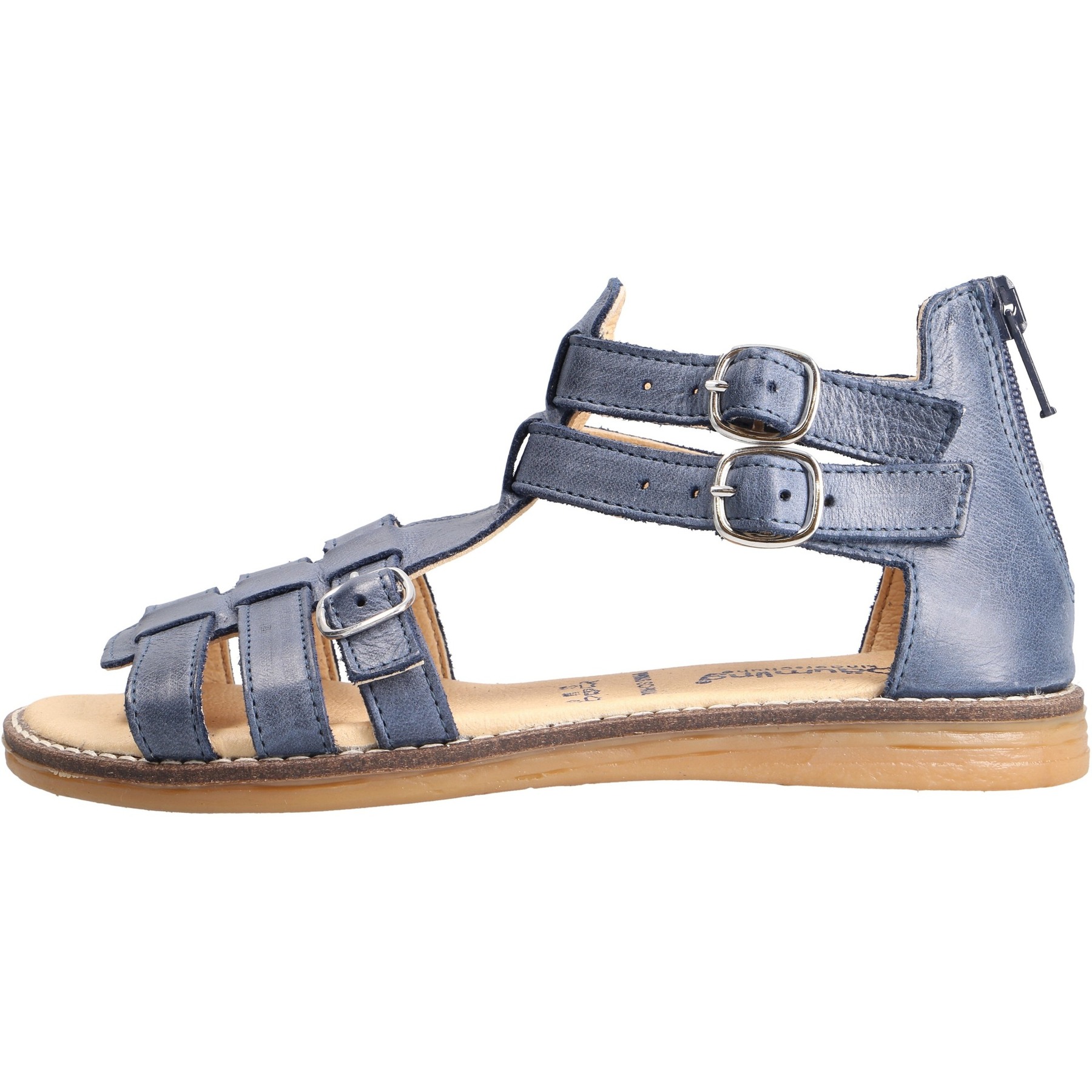 blaue sandale seitenansicht links