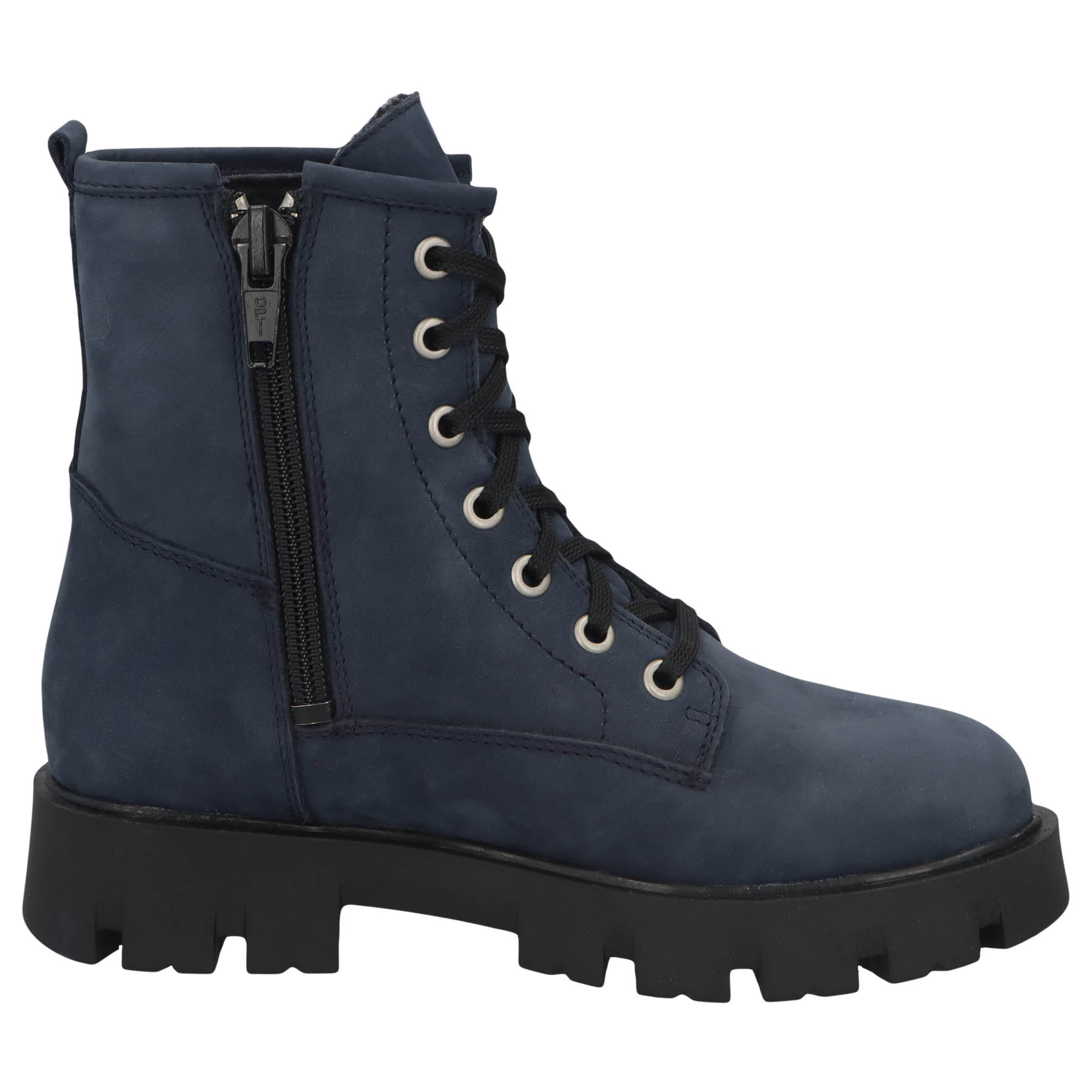 blaue stiefeletten seitenansicht rechts