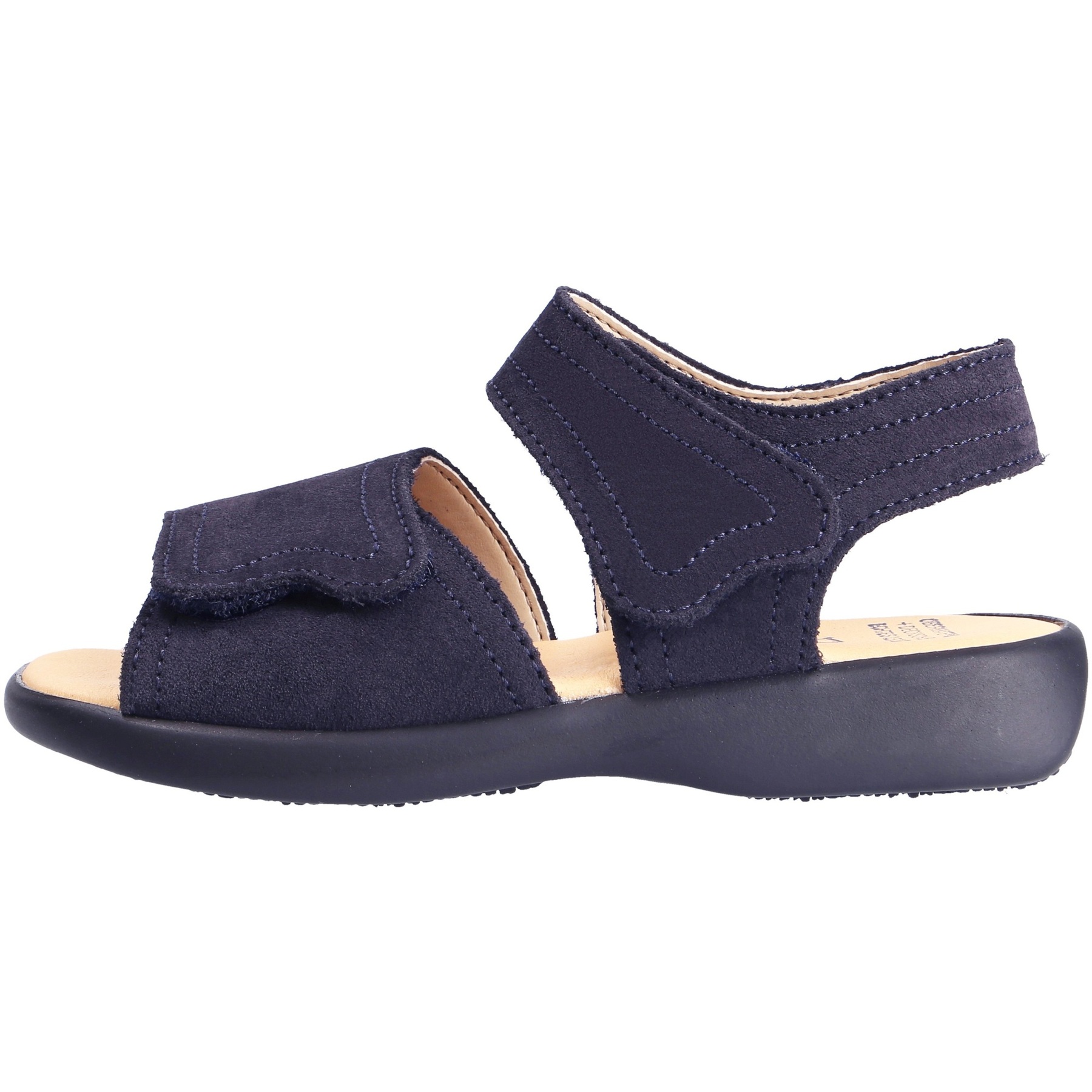 blaue sandale seitenansicht links