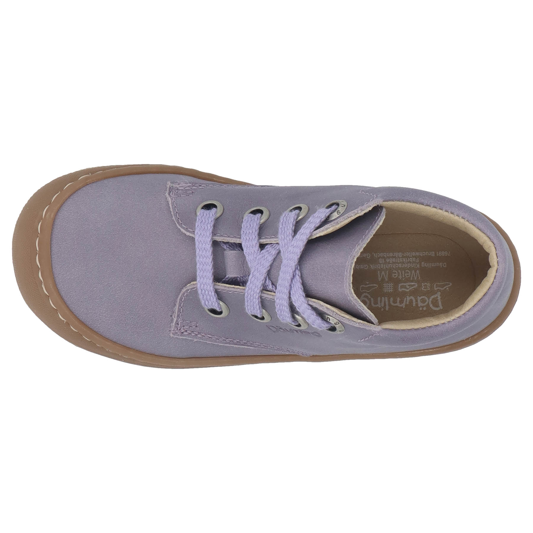 rote lauflernschuhe draufsicht