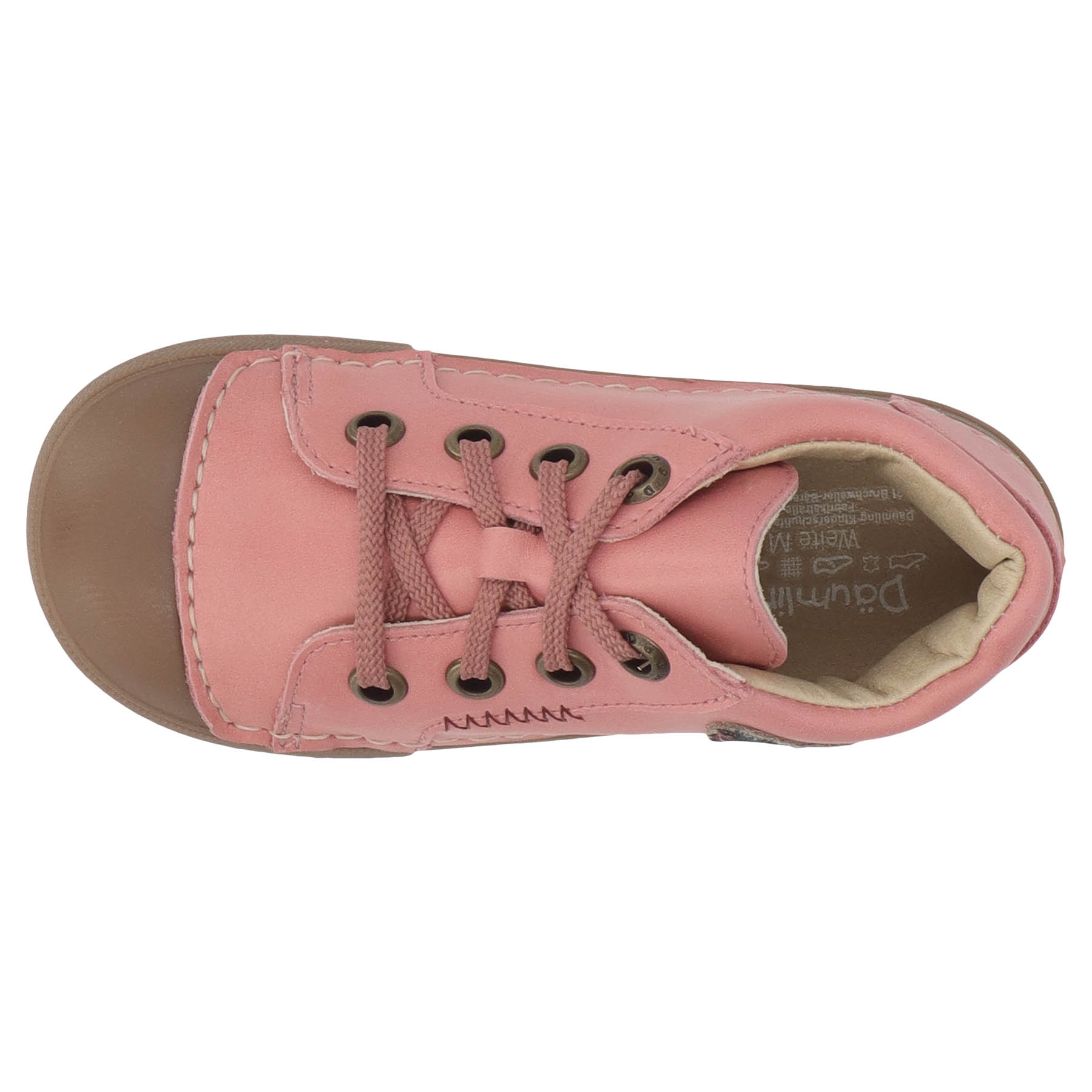 rote lauflernschuhe draufsicht