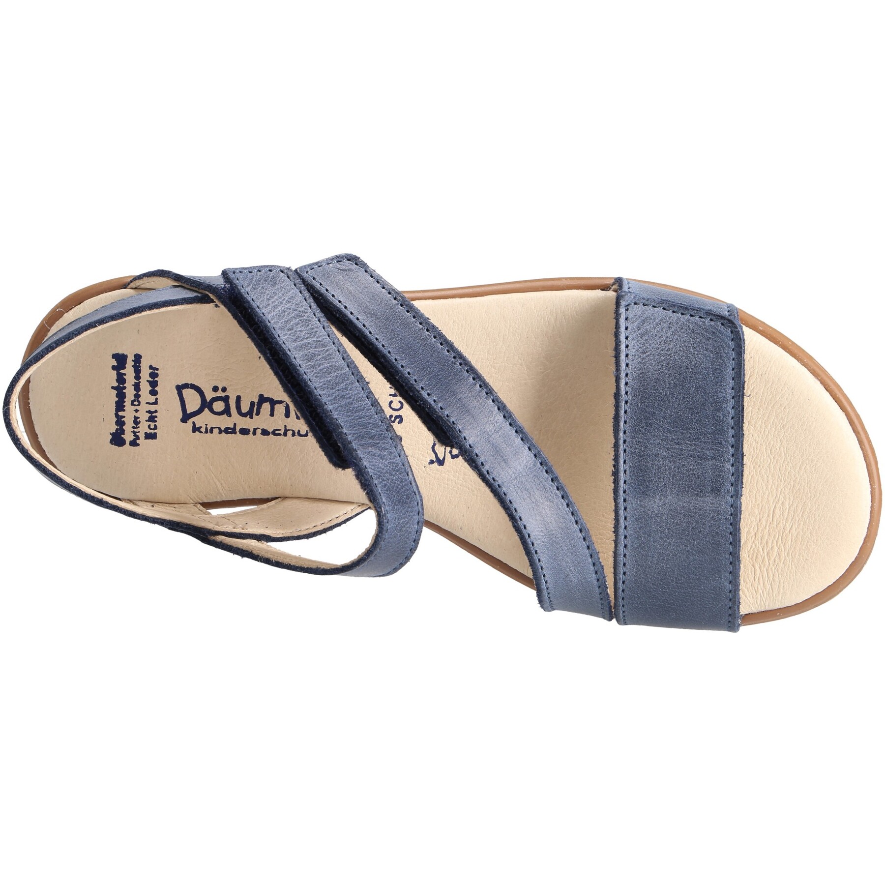 blaue sandale draufsicht