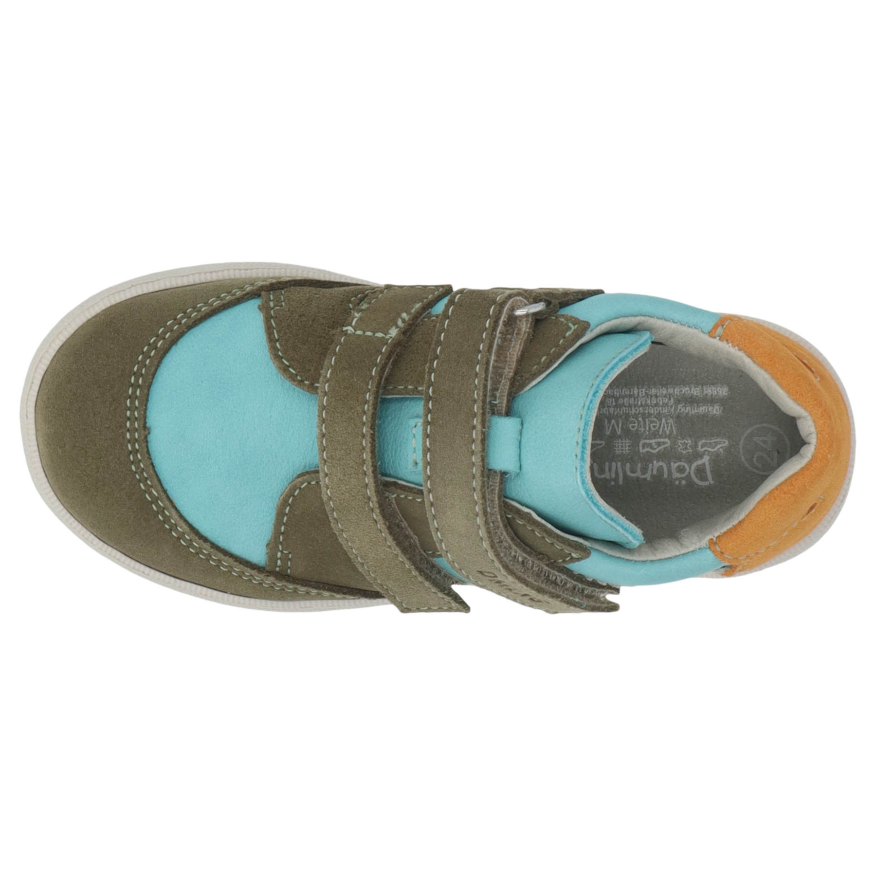 grüne lauflernschuhe draufsicht