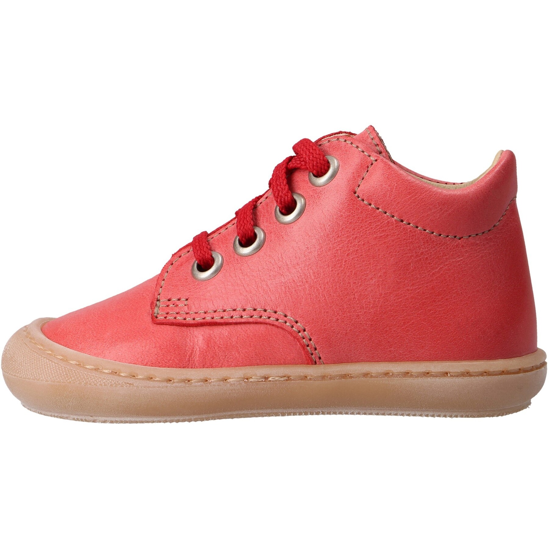 rote lauflernschuhe seitenansicht links