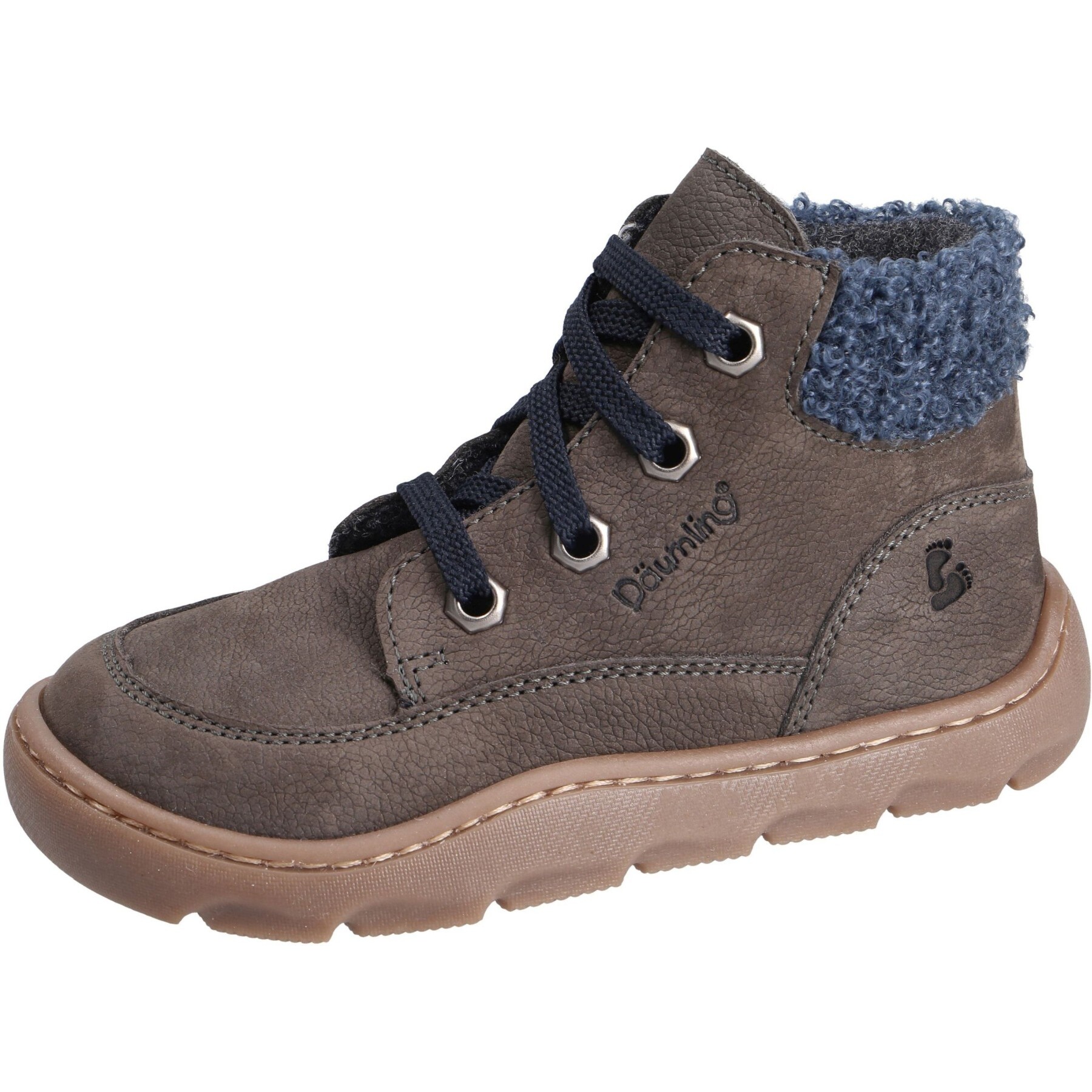 graue lauflernschuhe 3-4 ansicht